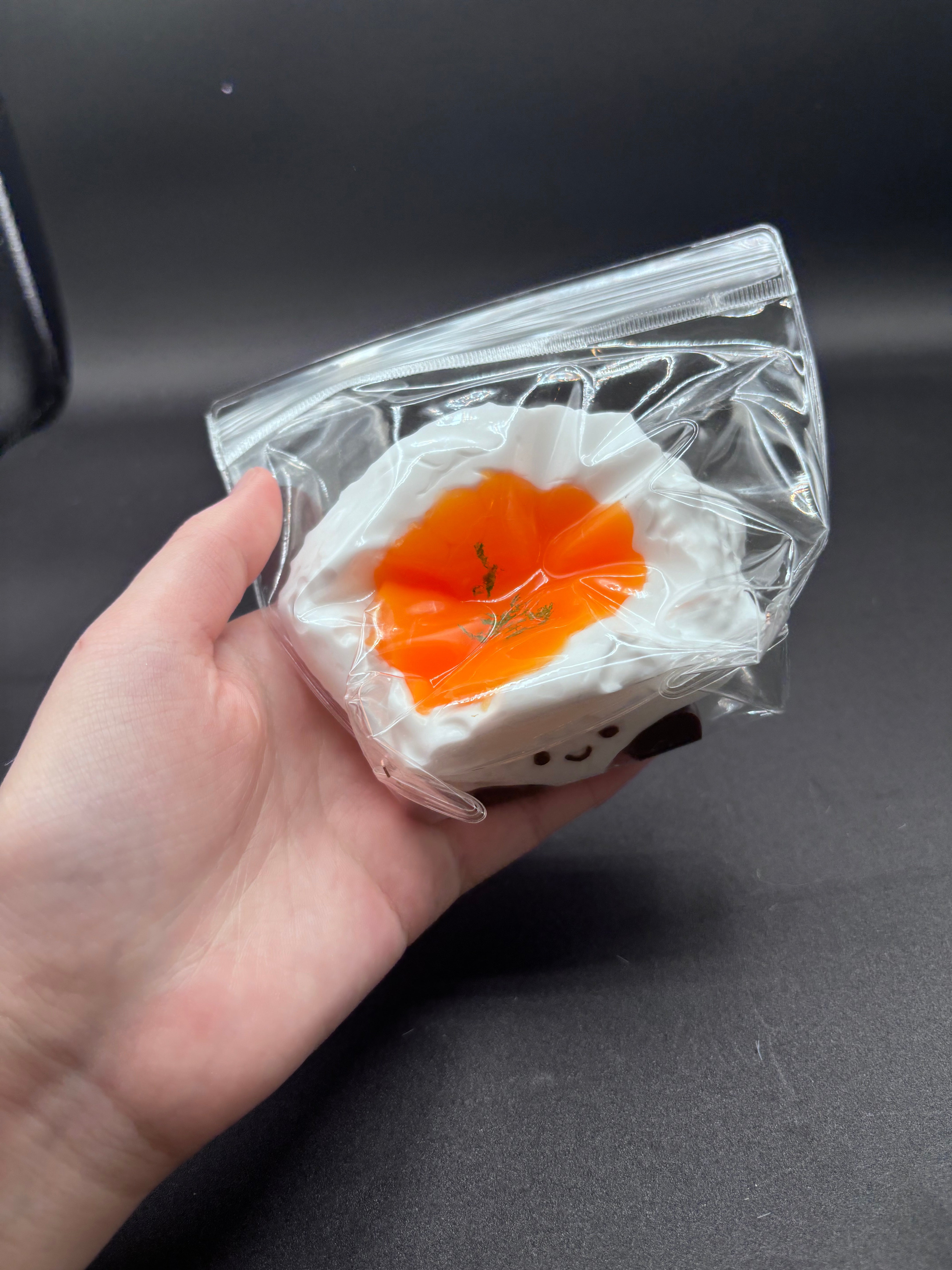 JC Salmon Roe Sushi Taba Squishy Toy