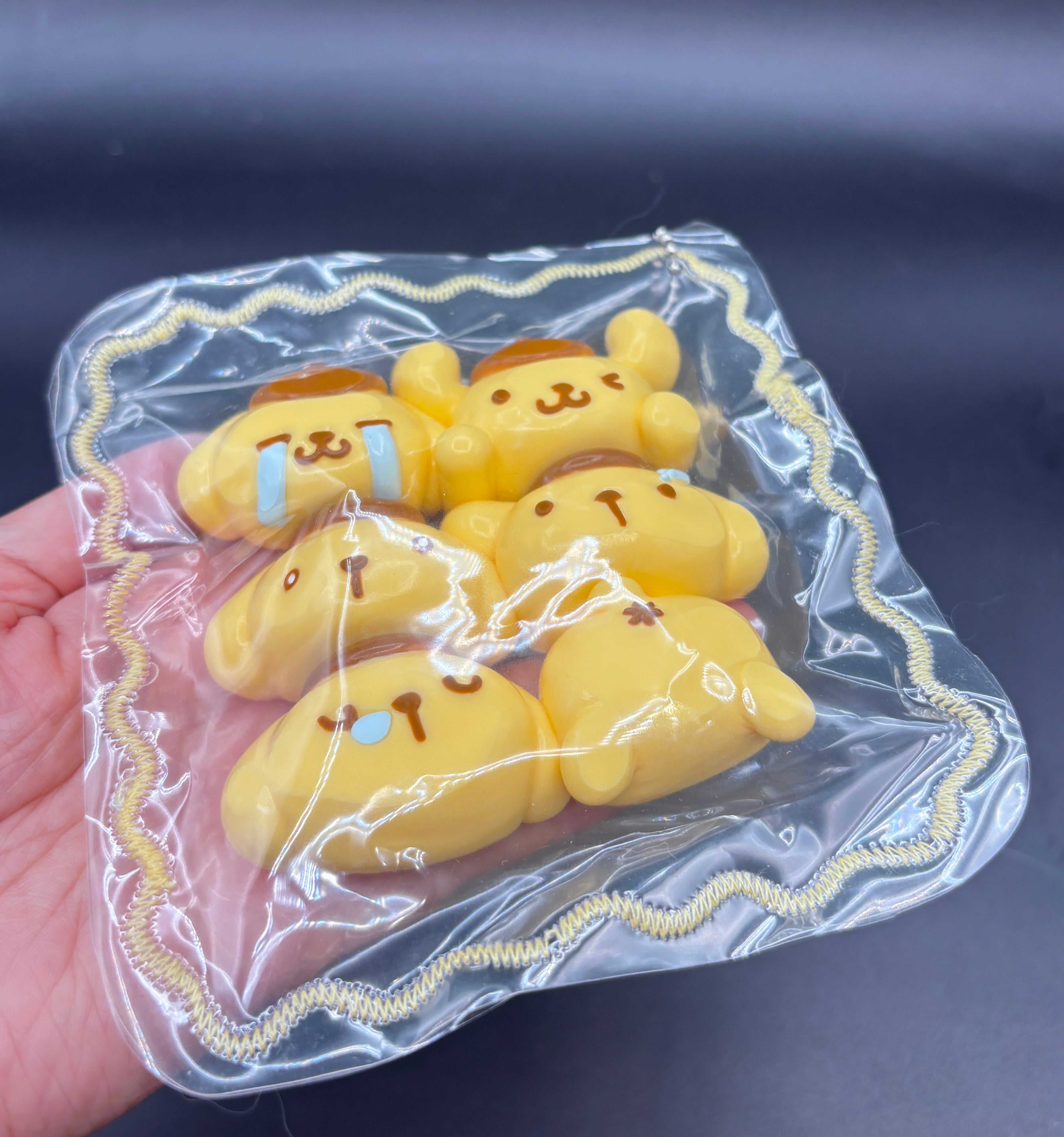 Pack of 6 pompompurin emojicons cute soft large taba squishy