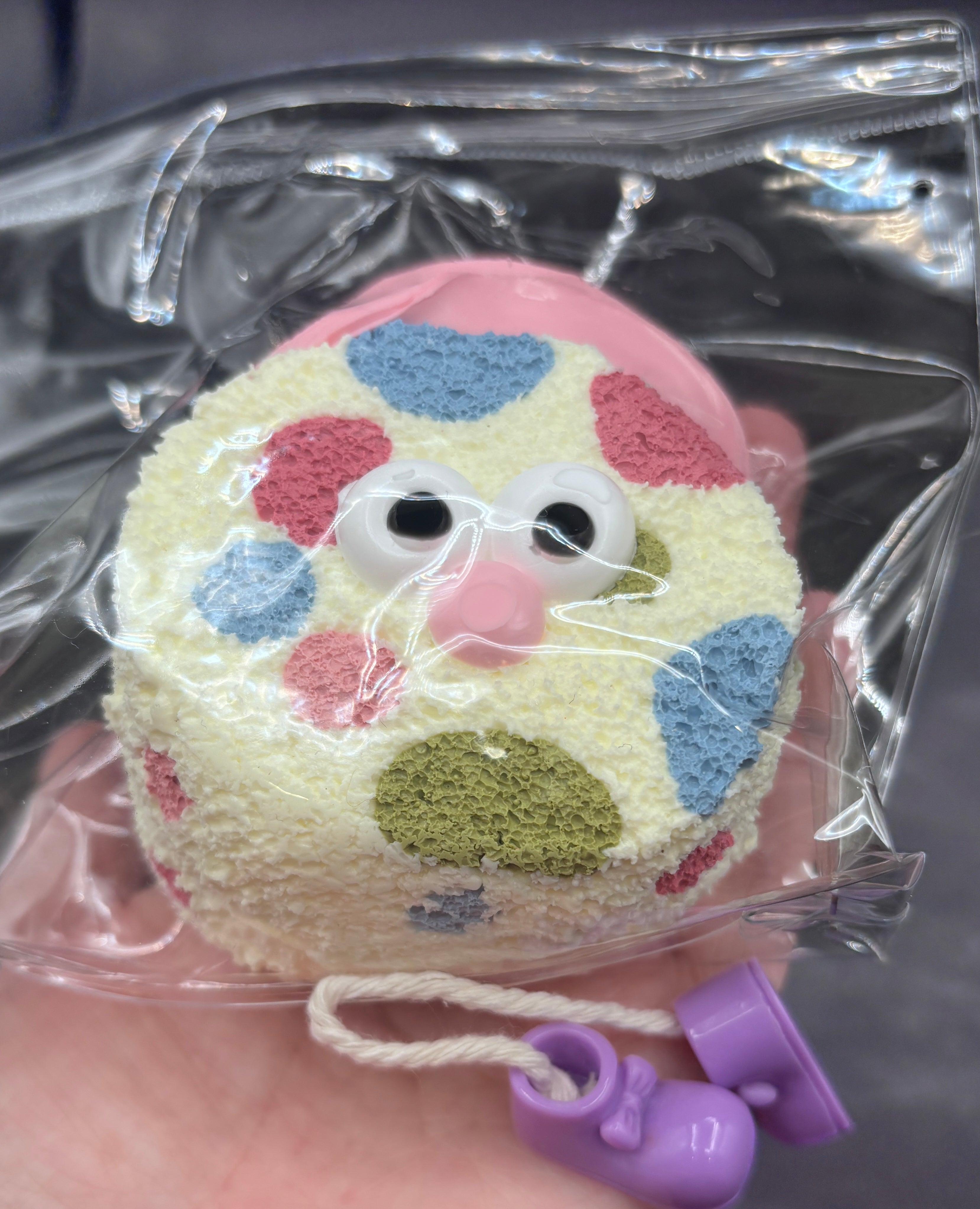 Circle cookie monsters pastel and m&m choco (choose 1) Taba Squishy Toy