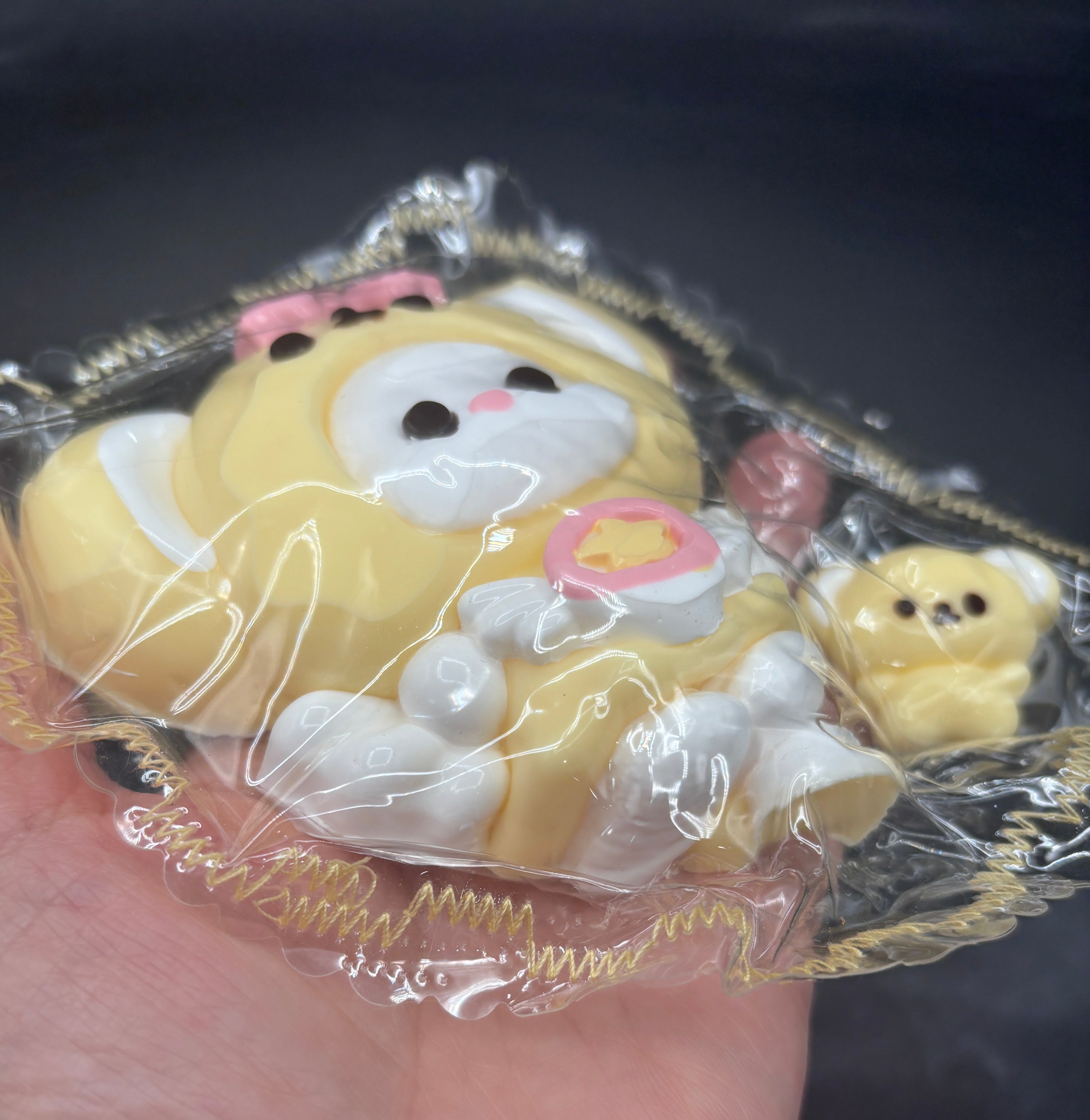 Cute lunar mouse with baby mouse soft Taba Squishy Toy