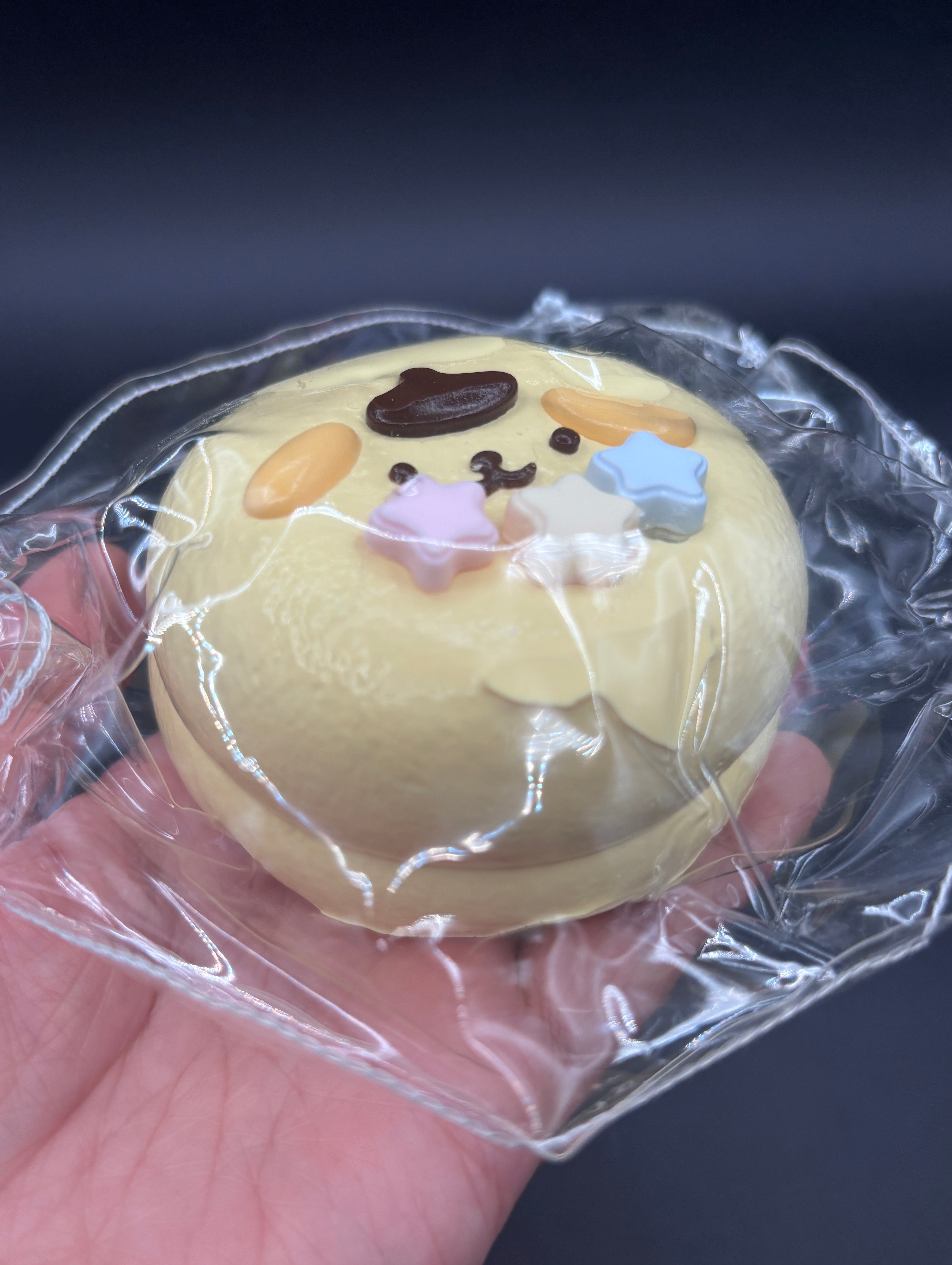 Pompompurin large water twisted cake soft taba squishy