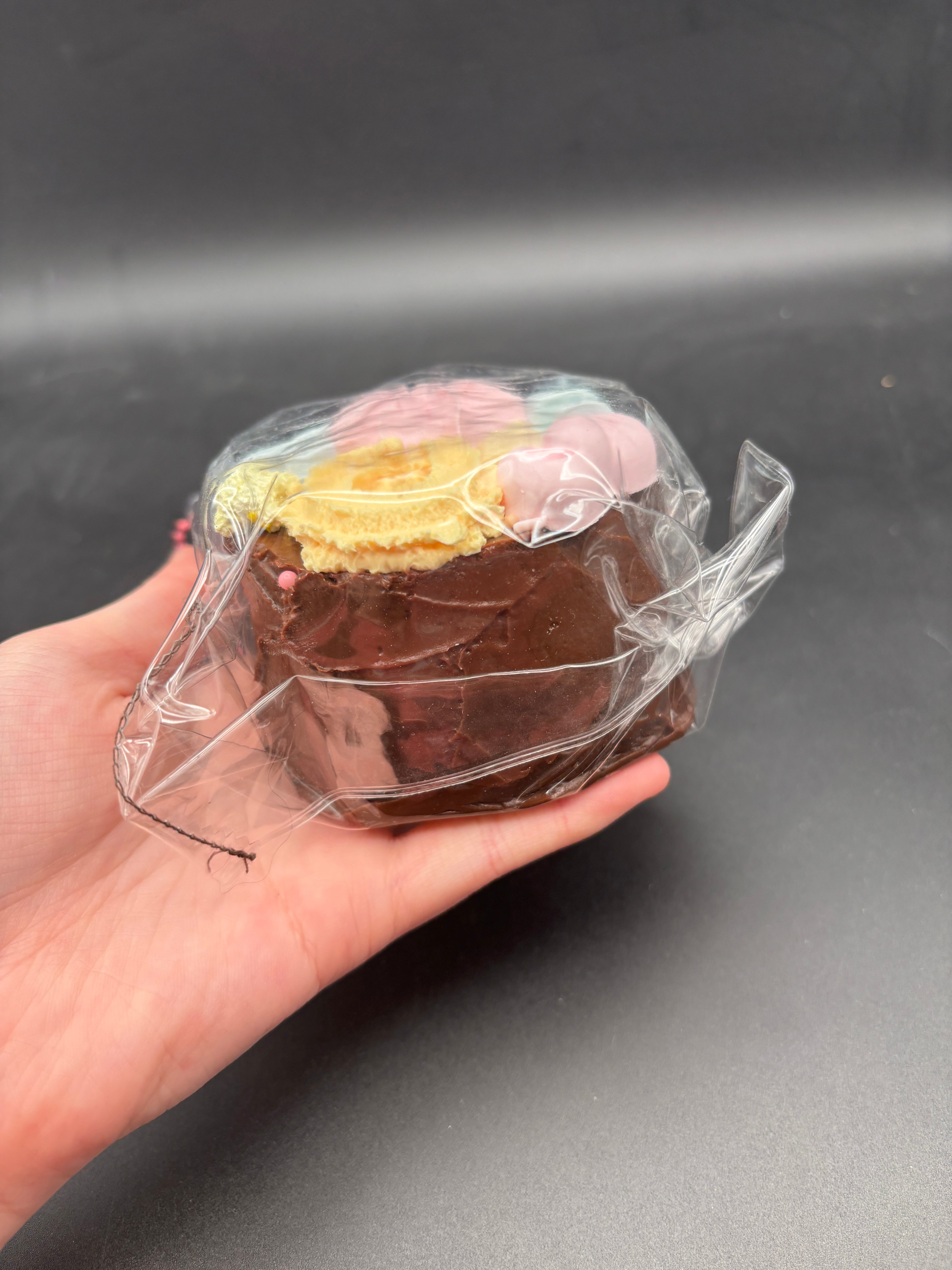 Large chocolate biscuit cake taba squishy