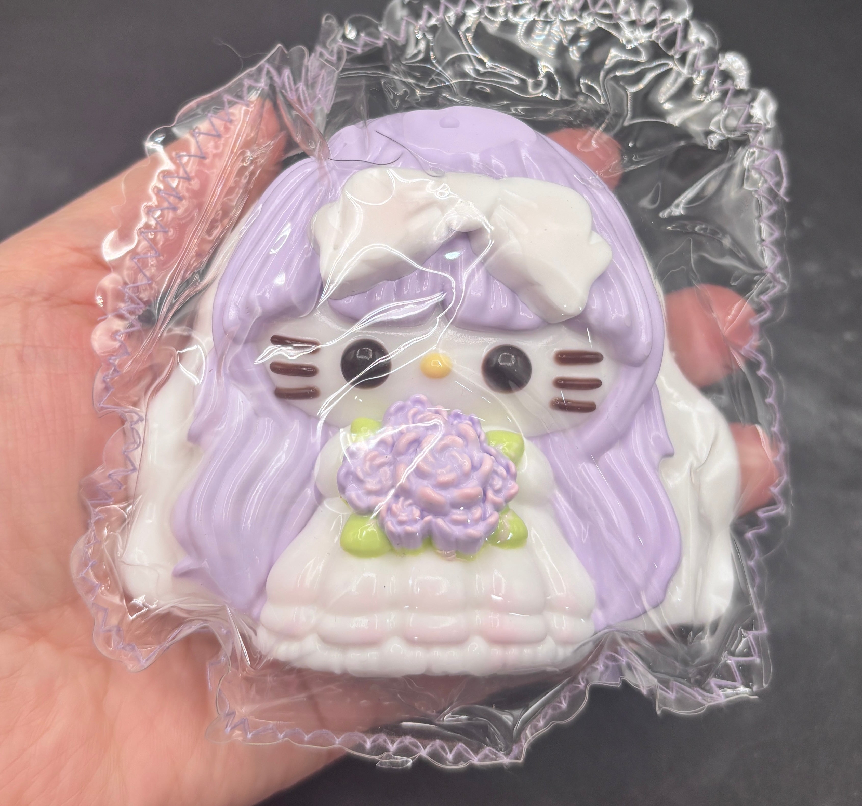 HK bridal maid with flowers (pink or purple) Taba Squishy Toy