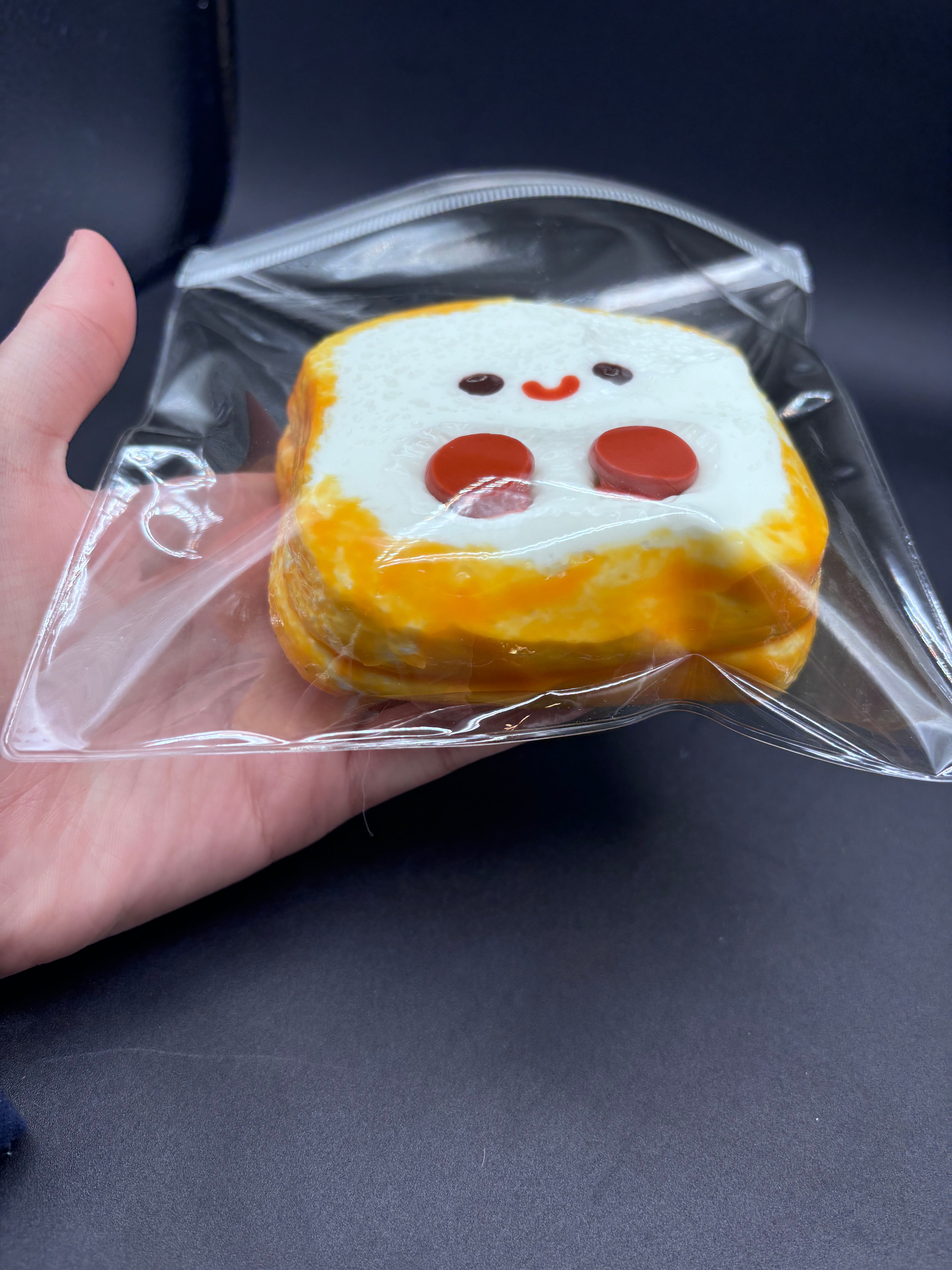 Large Toast White Bread Taba Squishy Toy