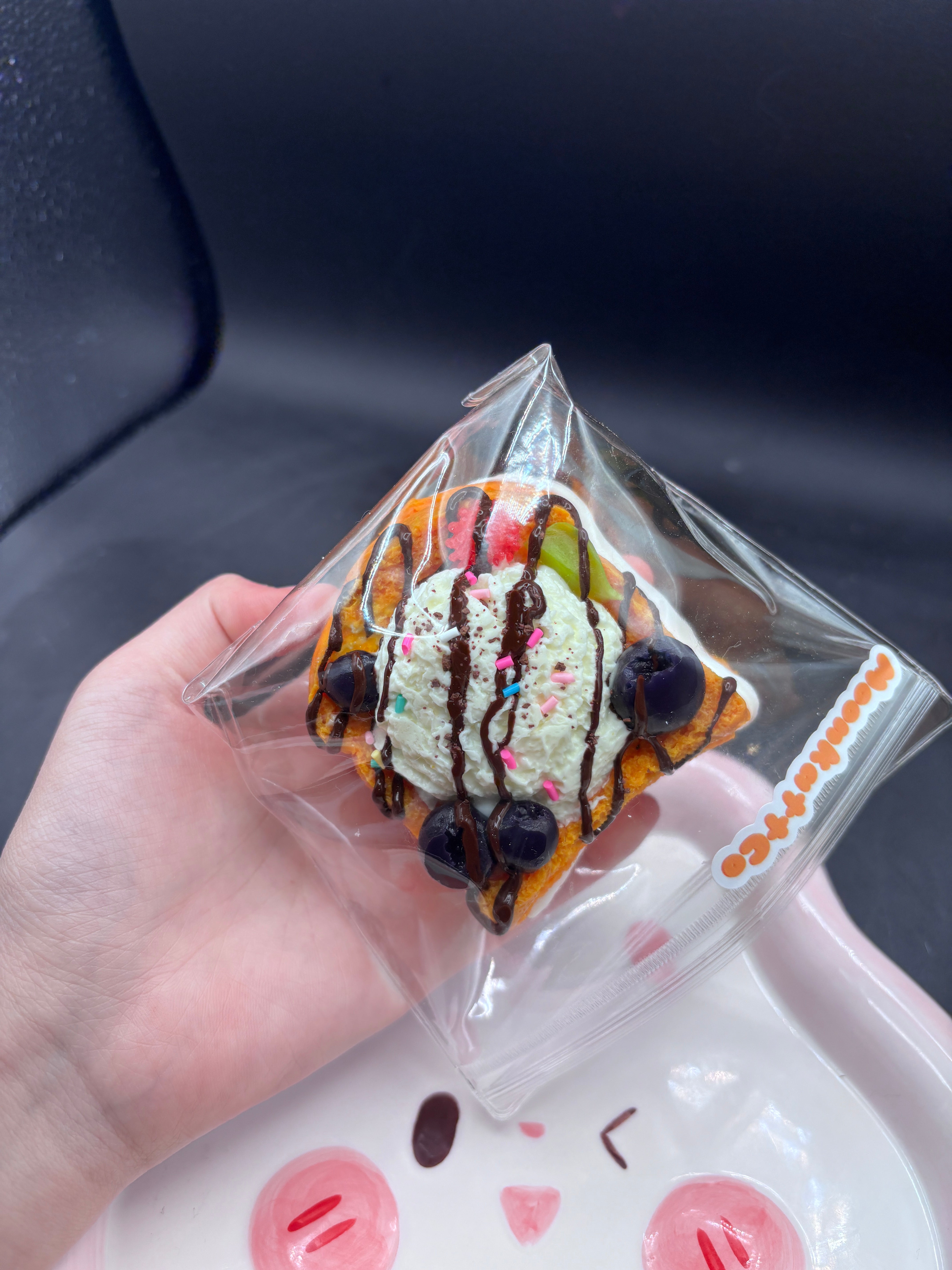 Icecream Toast With Fruits Taba Squishy
