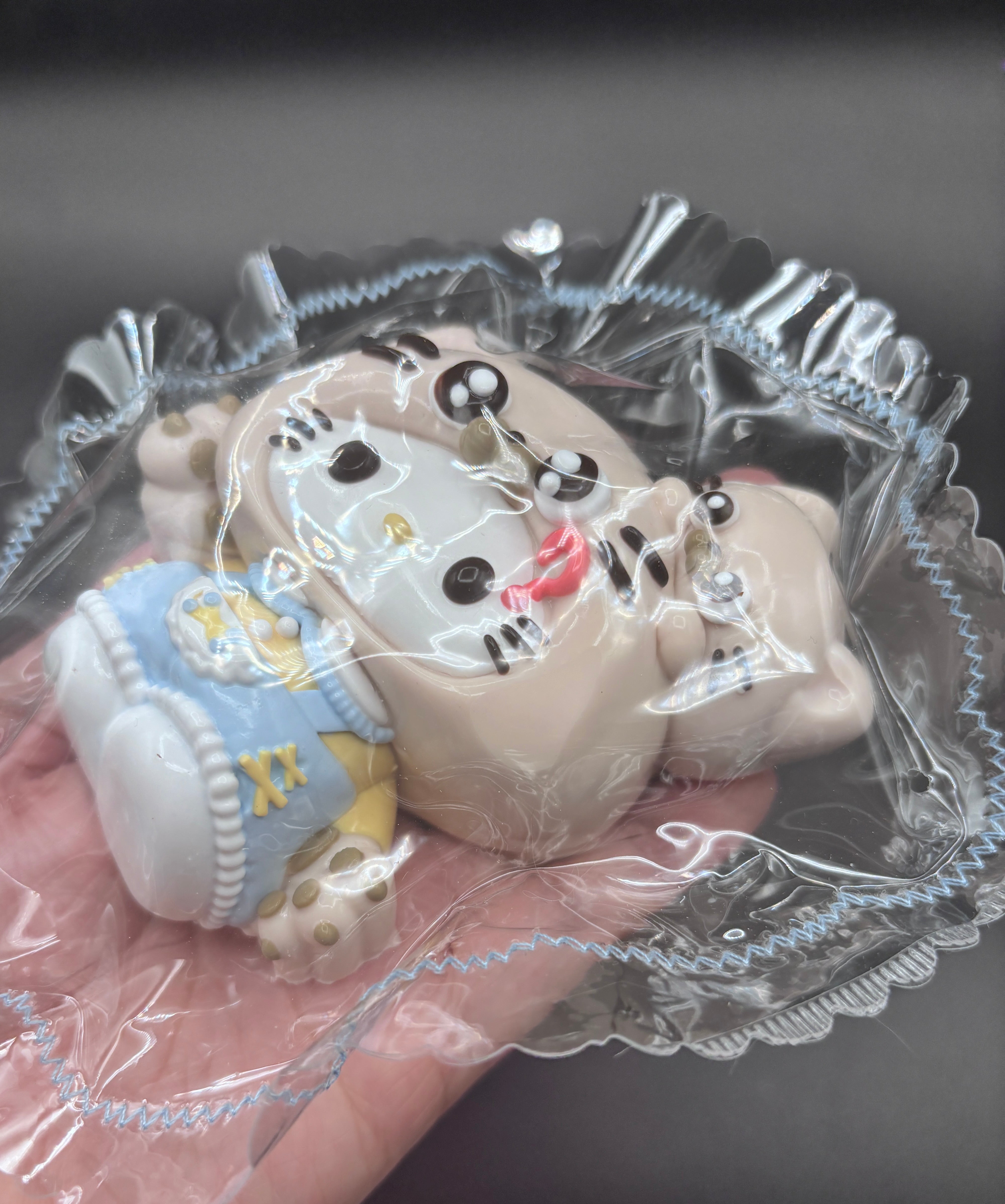 Hk Nintendo detailed cute gray kitty Taba Squishy Toy