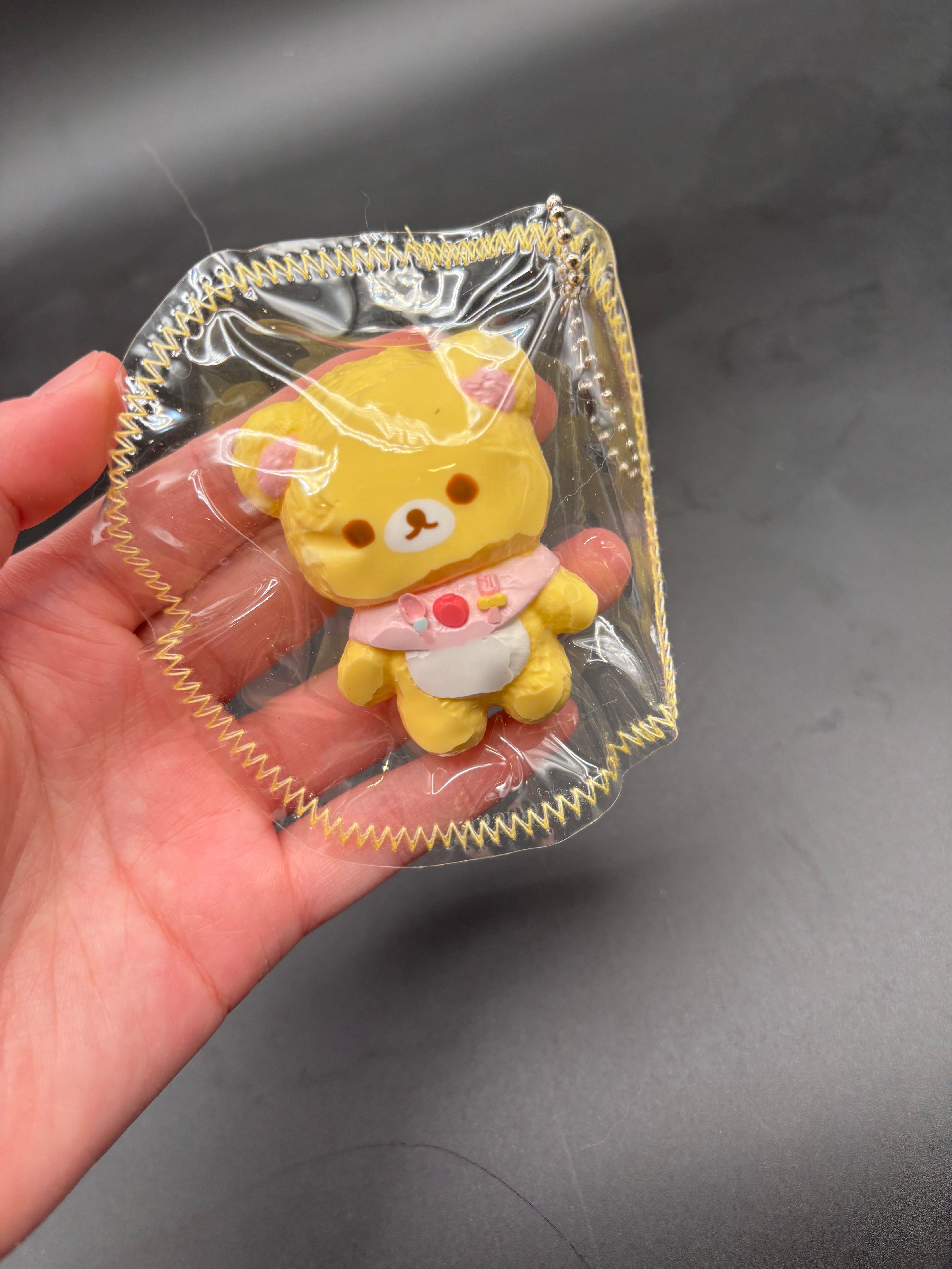 Mini keychain Rilakkuma and Korilakkuma detailed cute taba squishy(1pc)