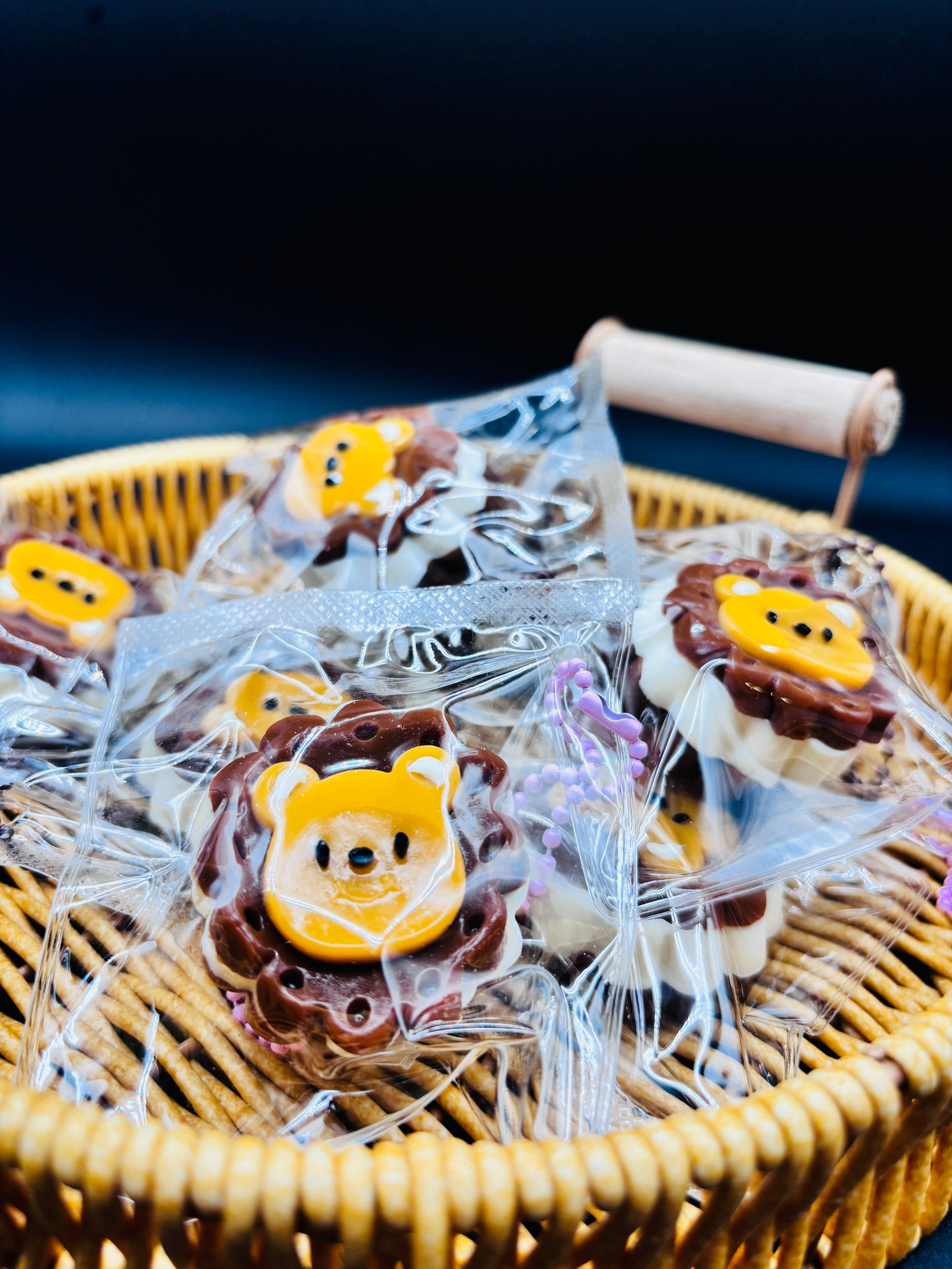 Bear Icecream Cake Keychain Taba Squishy Toy