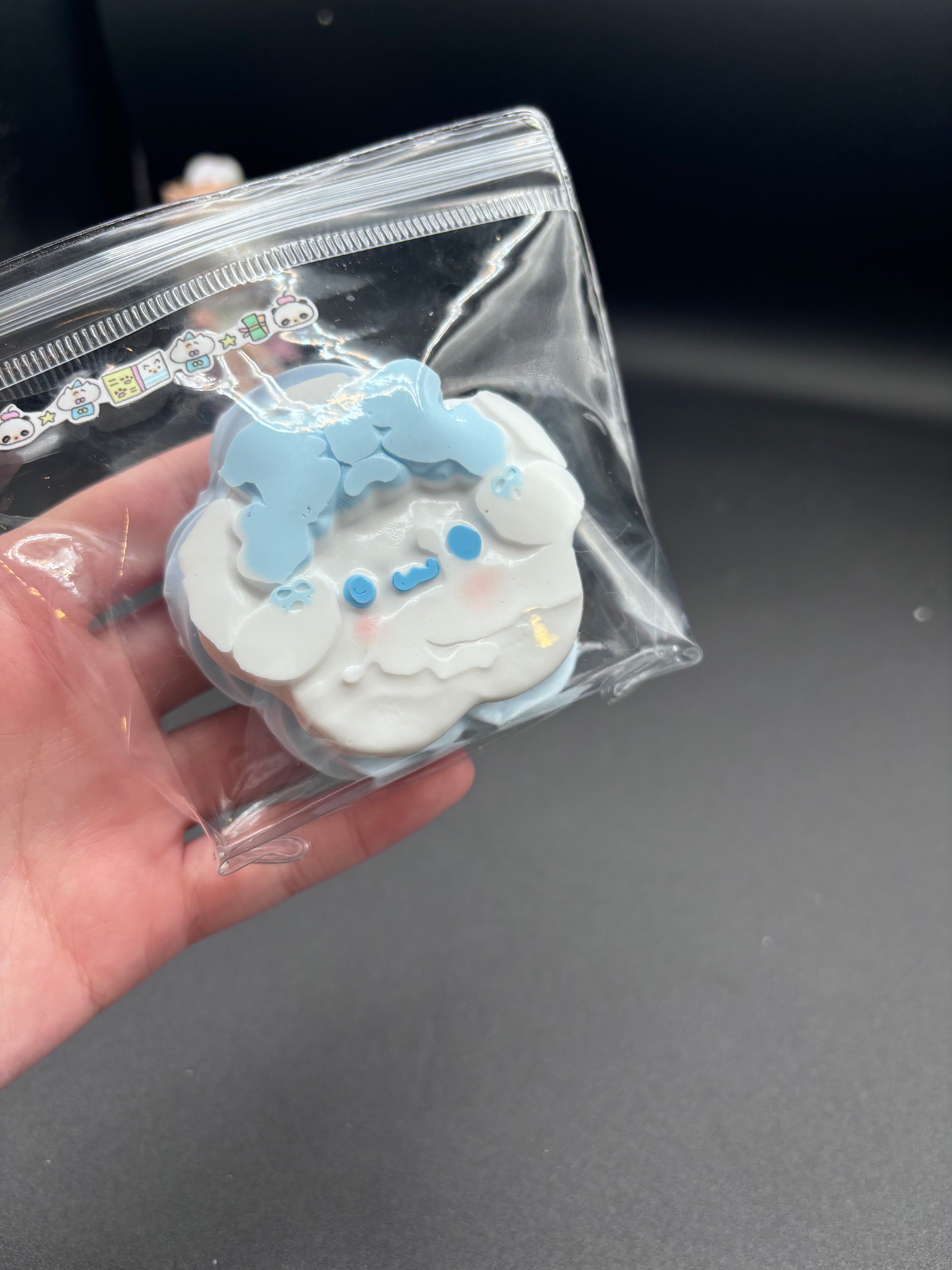 Cinnamaroll Star Macaron Blue Taba Squishy Toy