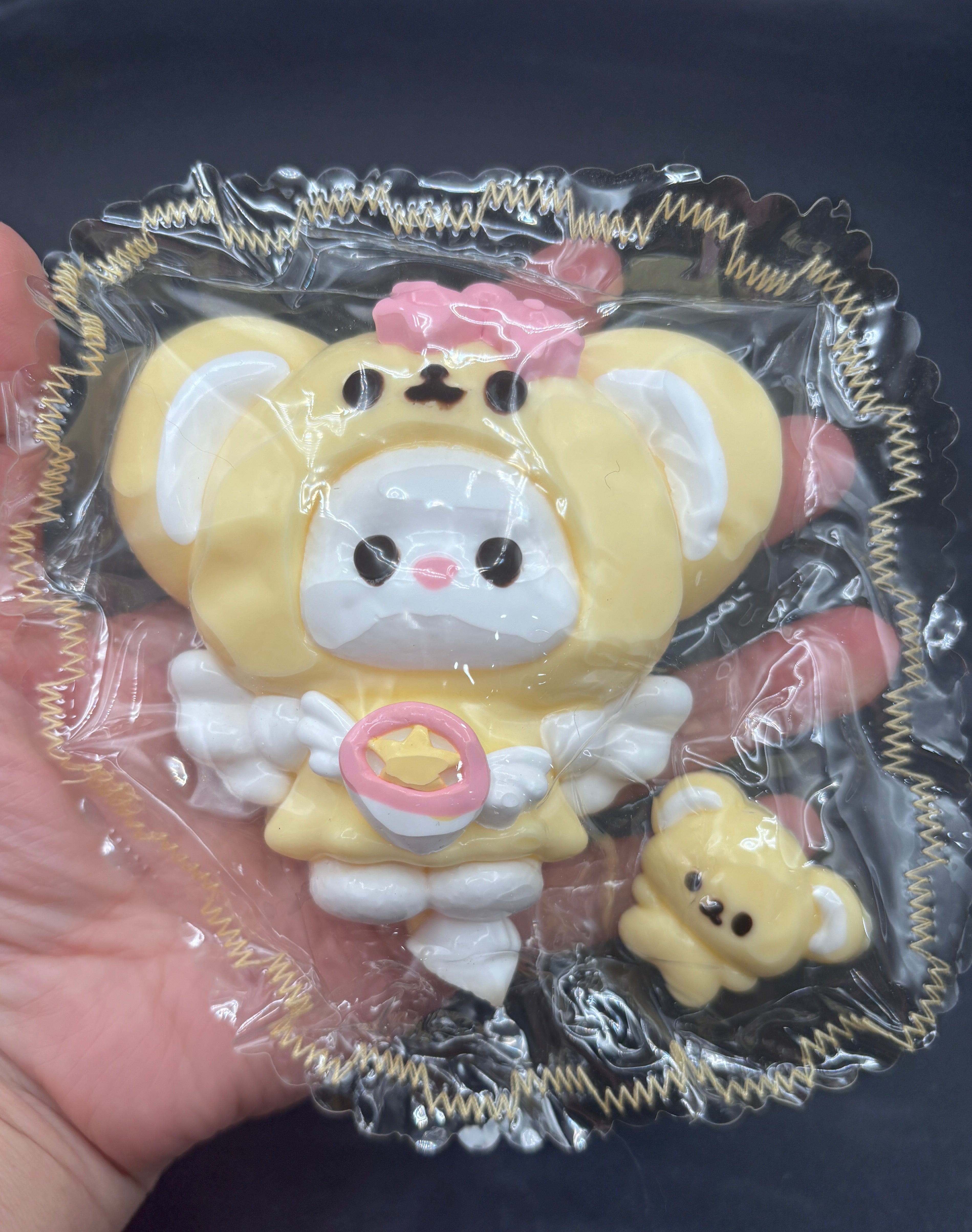 Cute lunar mouse with baby mouse soft Taba Squishy Toy