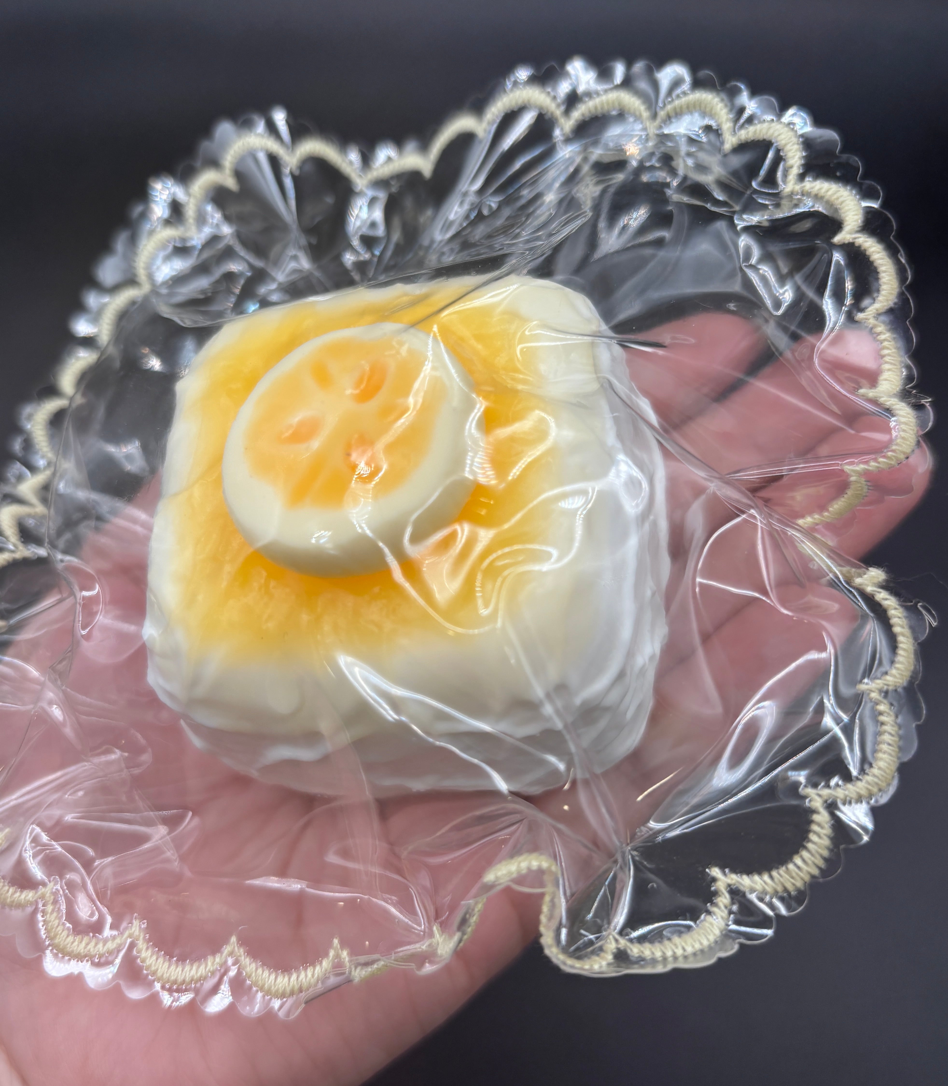 Detailed square banana cake Taba Squishy Toy