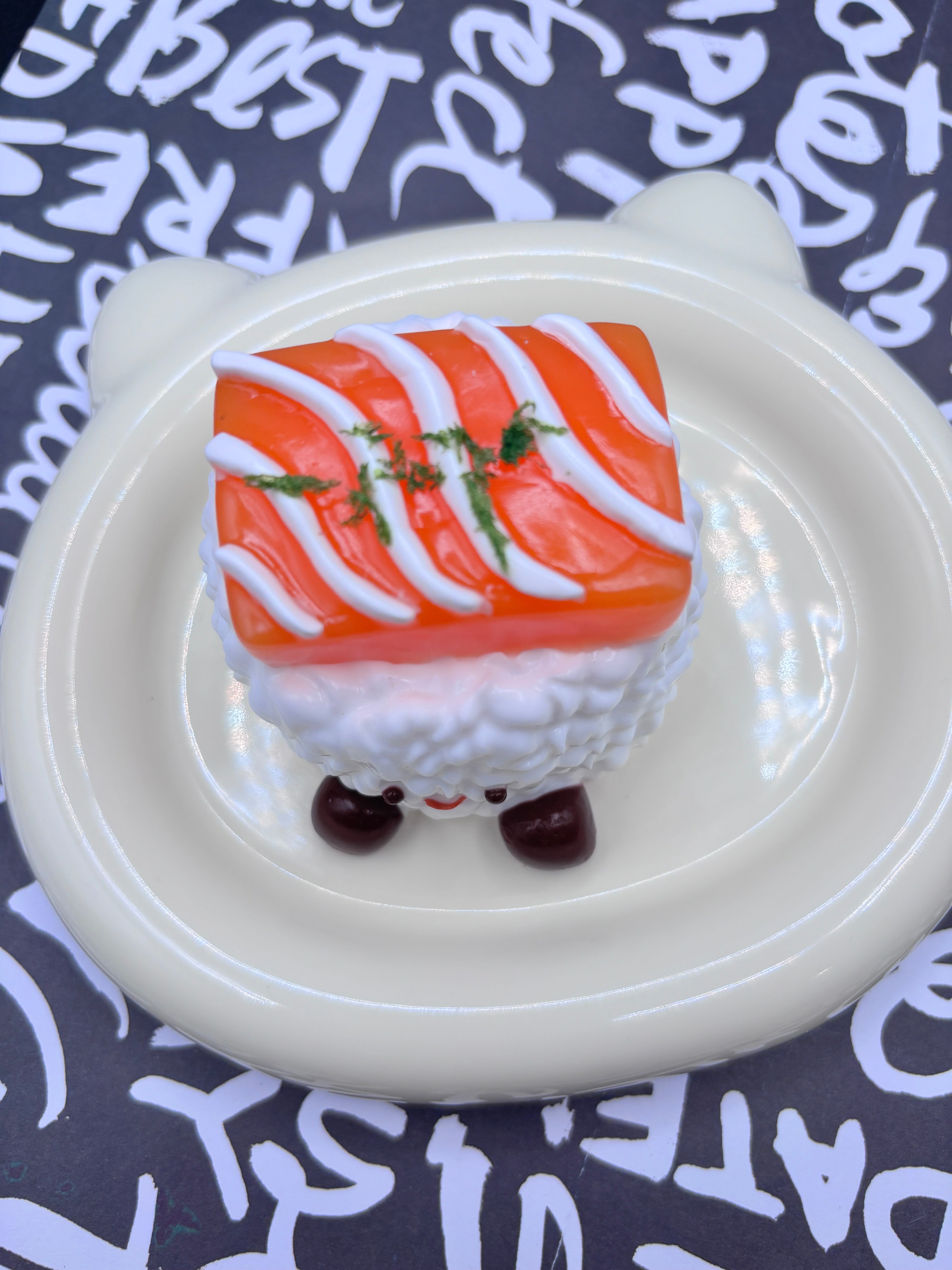Jelly cat themed sushi super soft Taba Squishy Toy