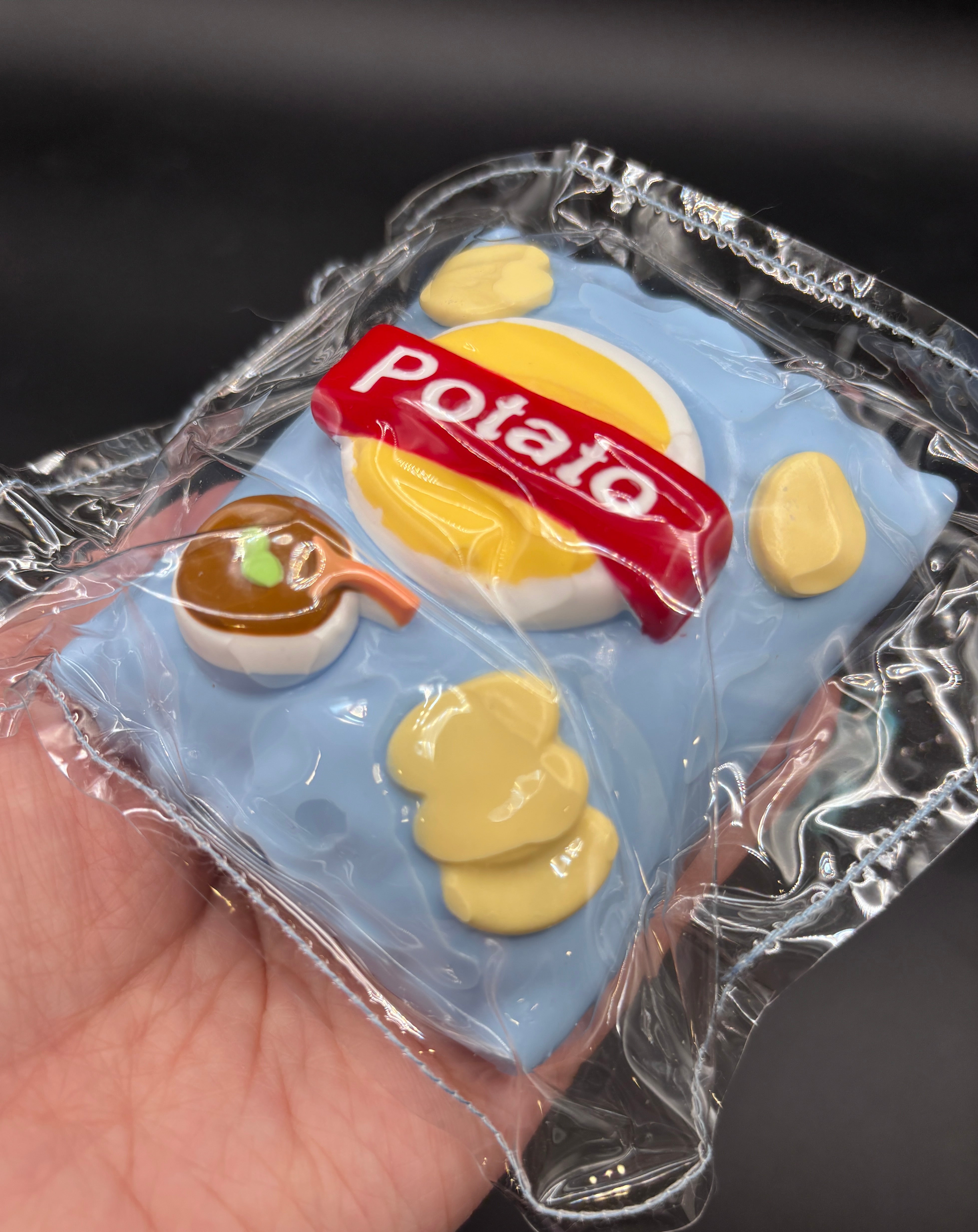 Super detailed and soft potato chip taba taba squishy toy