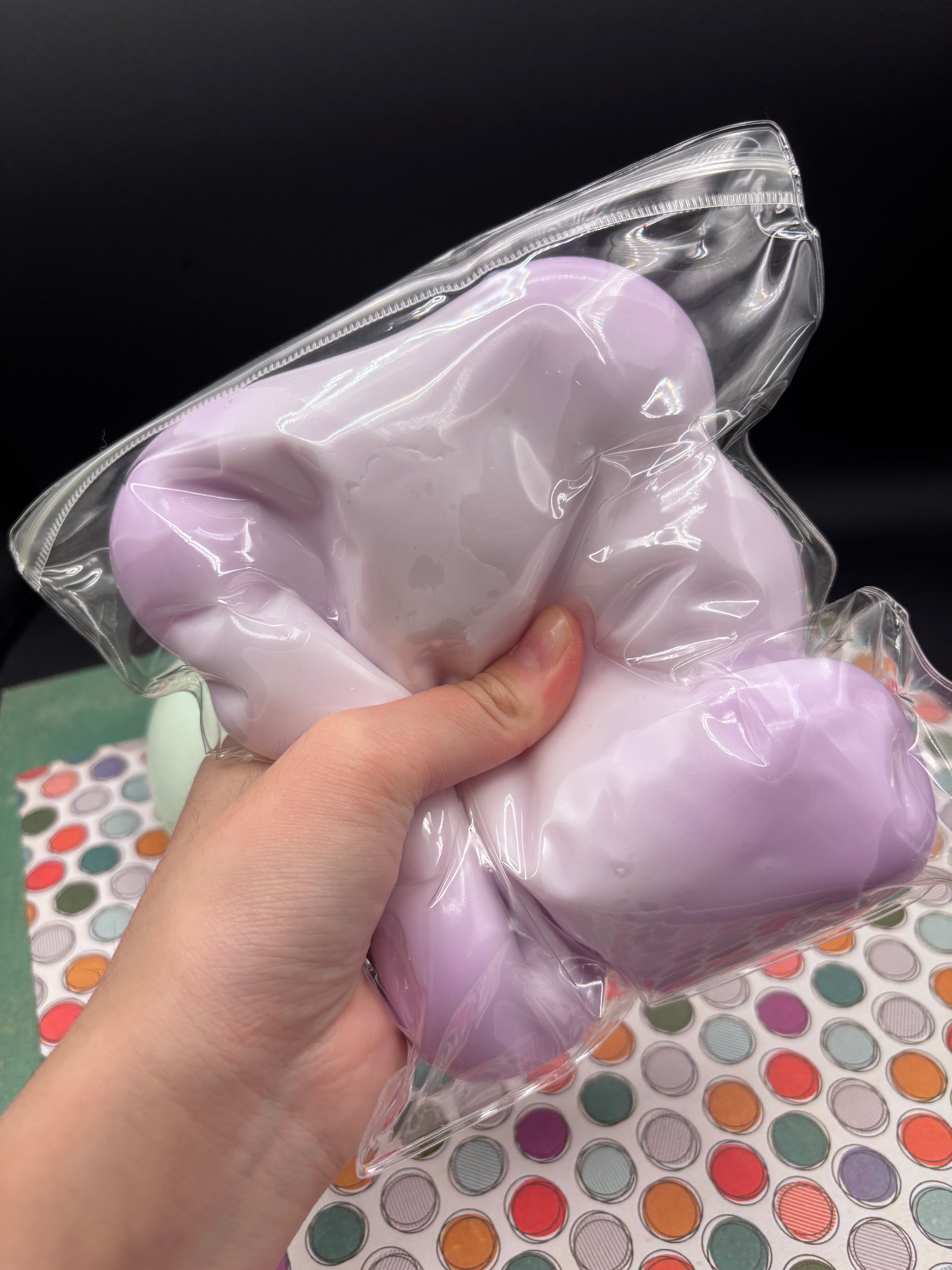 mouldable clay ball purple Stress Relief Ball Toys