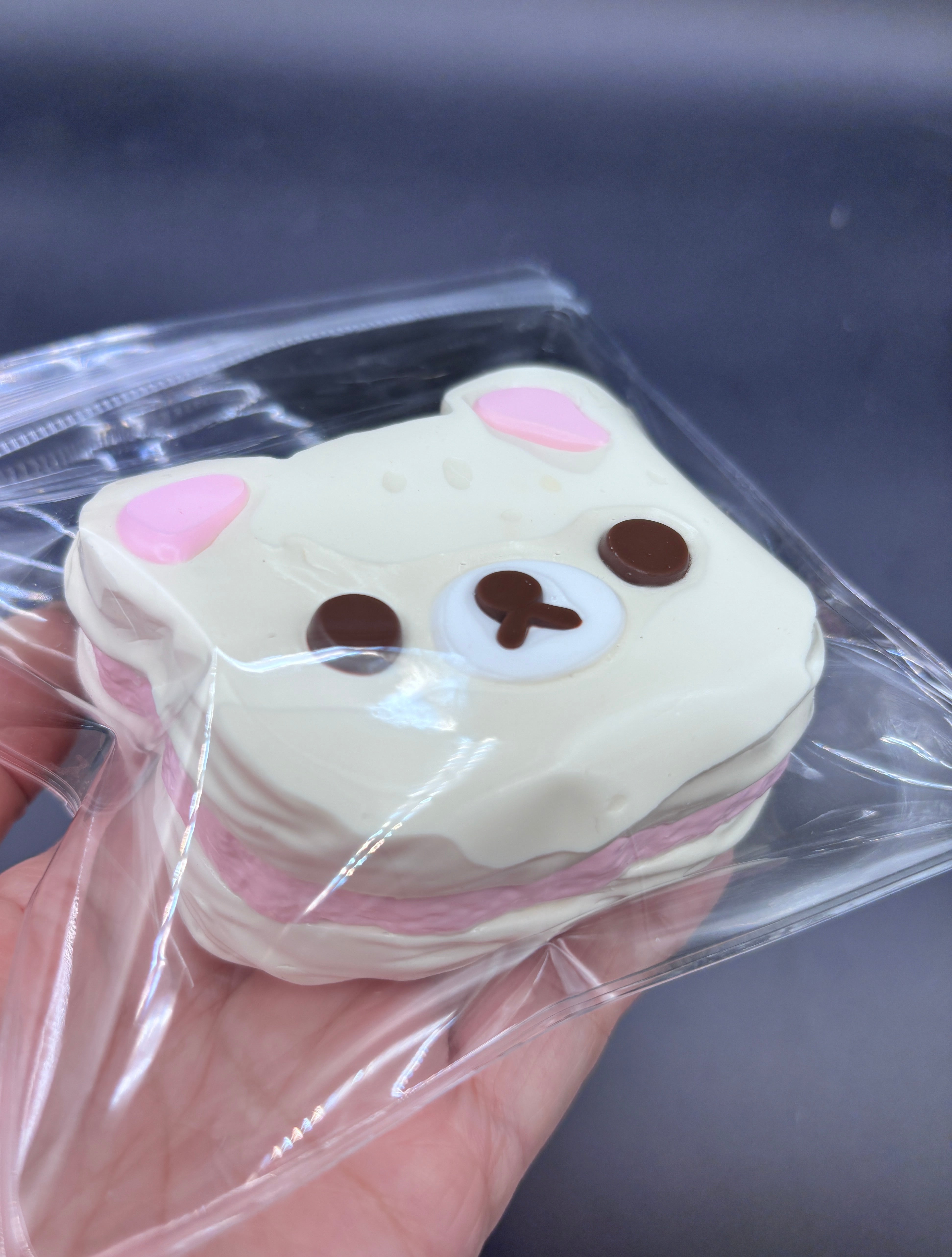 Pack of 1 large Korilakkuma cake soft taba squishy