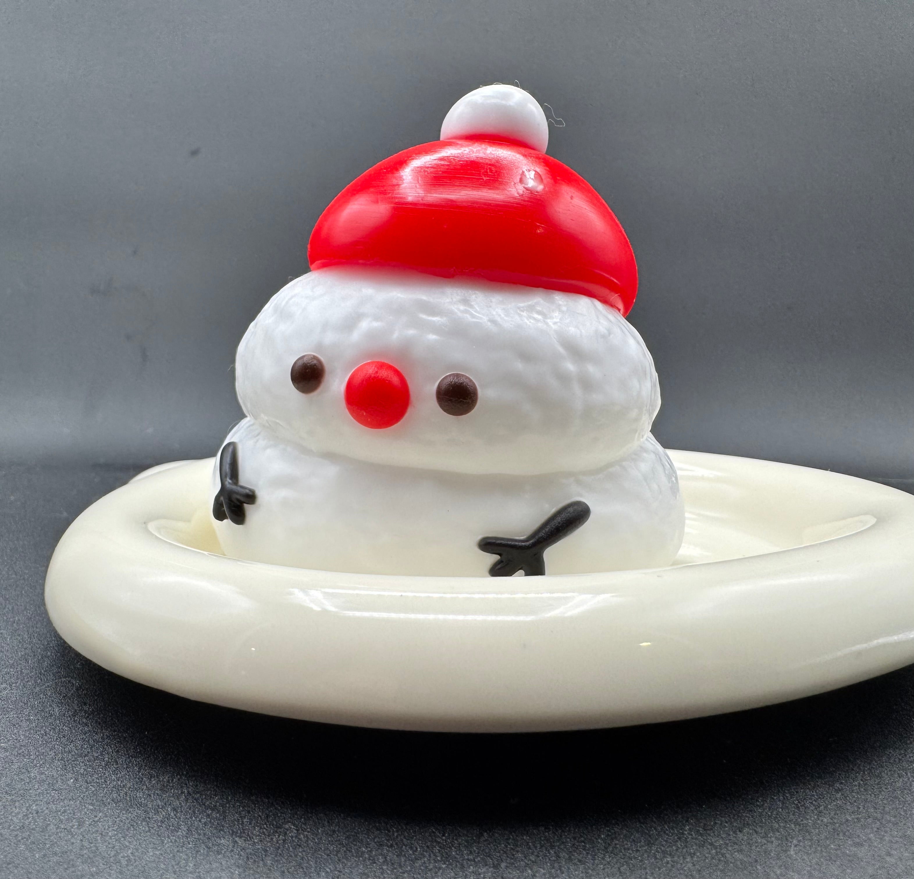 Christmas Snowman Taba Squishy Toy