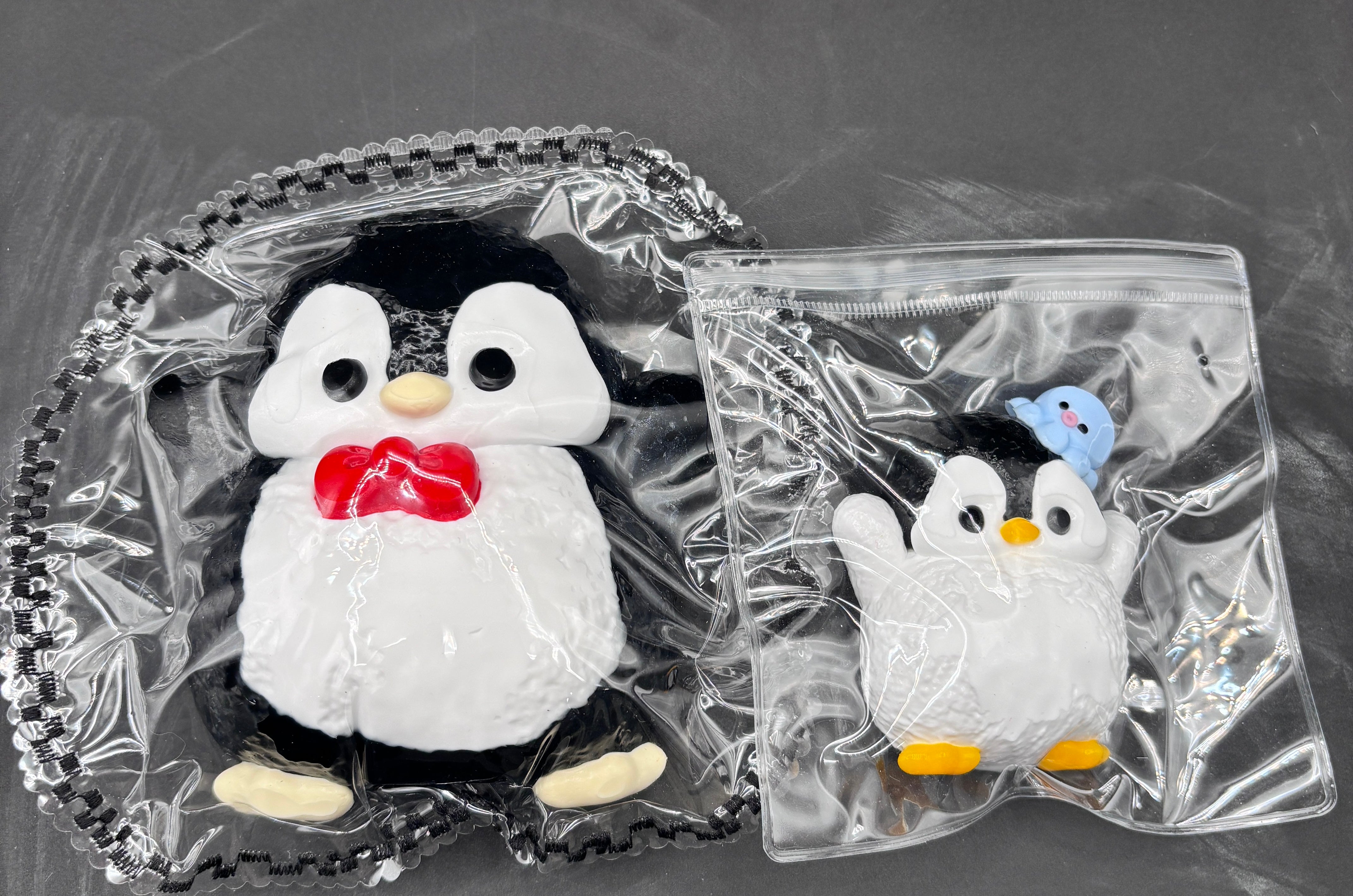 Jumbo penguin soft cute Taba Squishy Toy (comparison at the end)