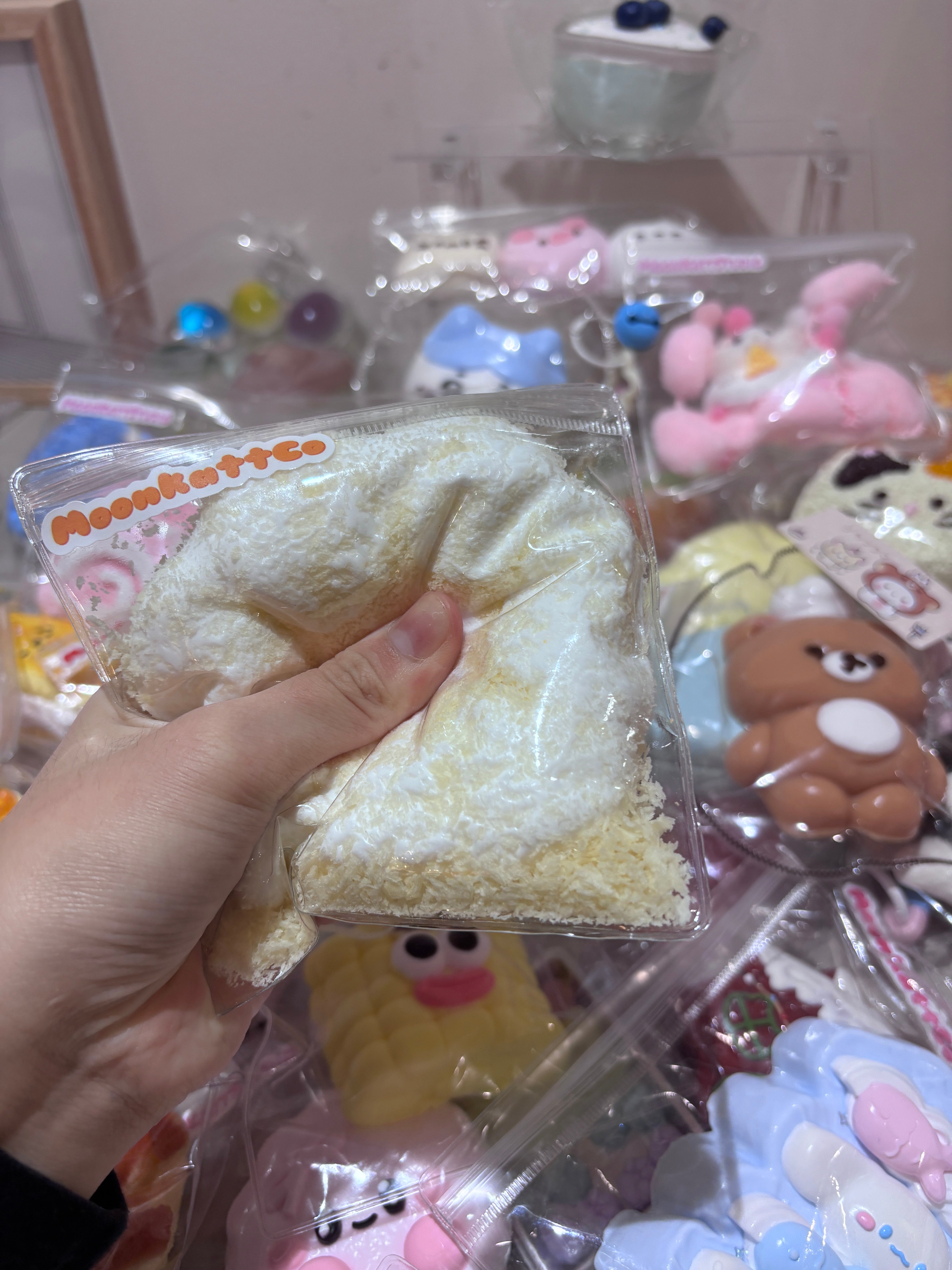 White Cat Paw Taba Squishy Toy