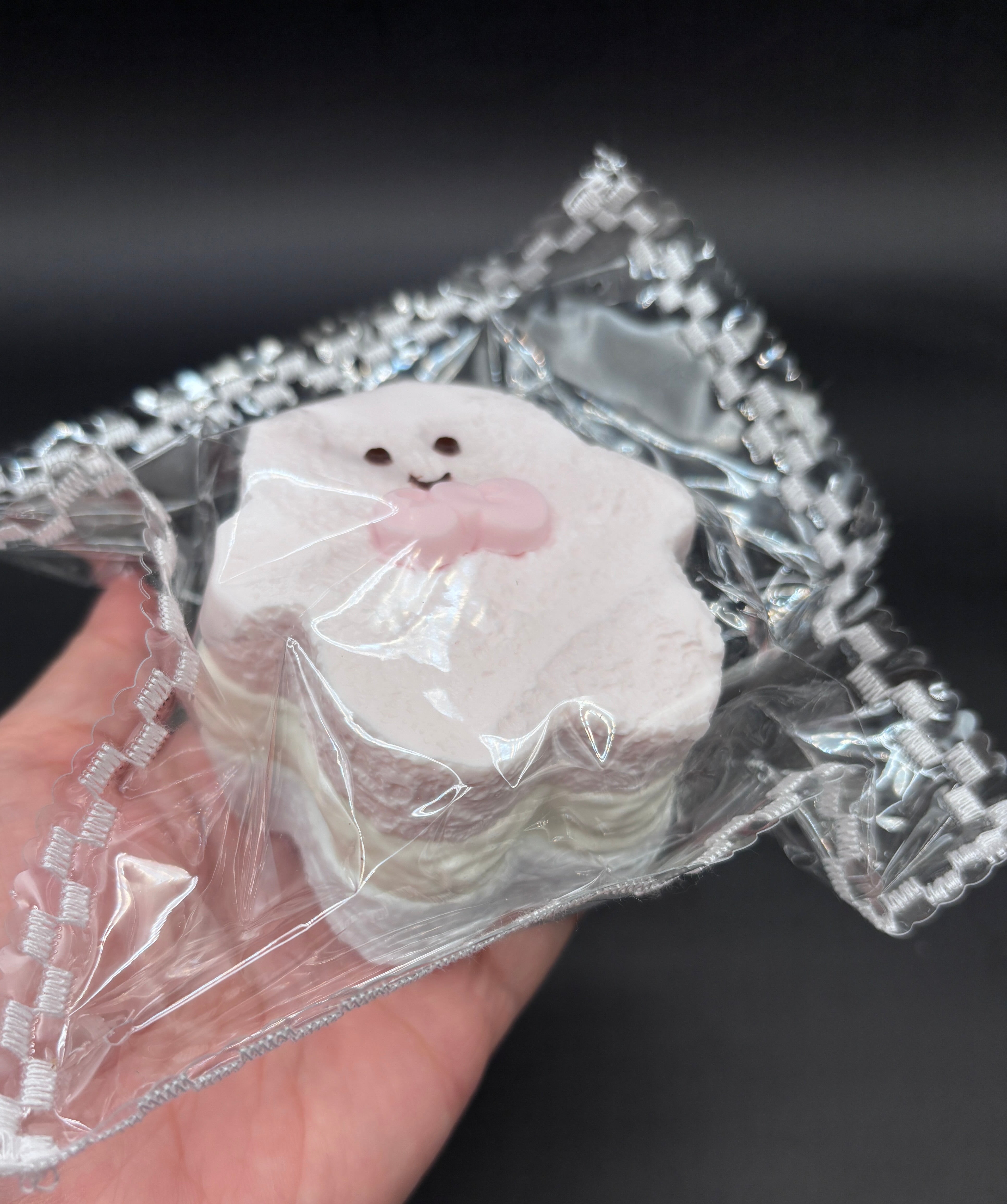 Frozen butter Pastel white gingerbread man soft 3 layered christmas