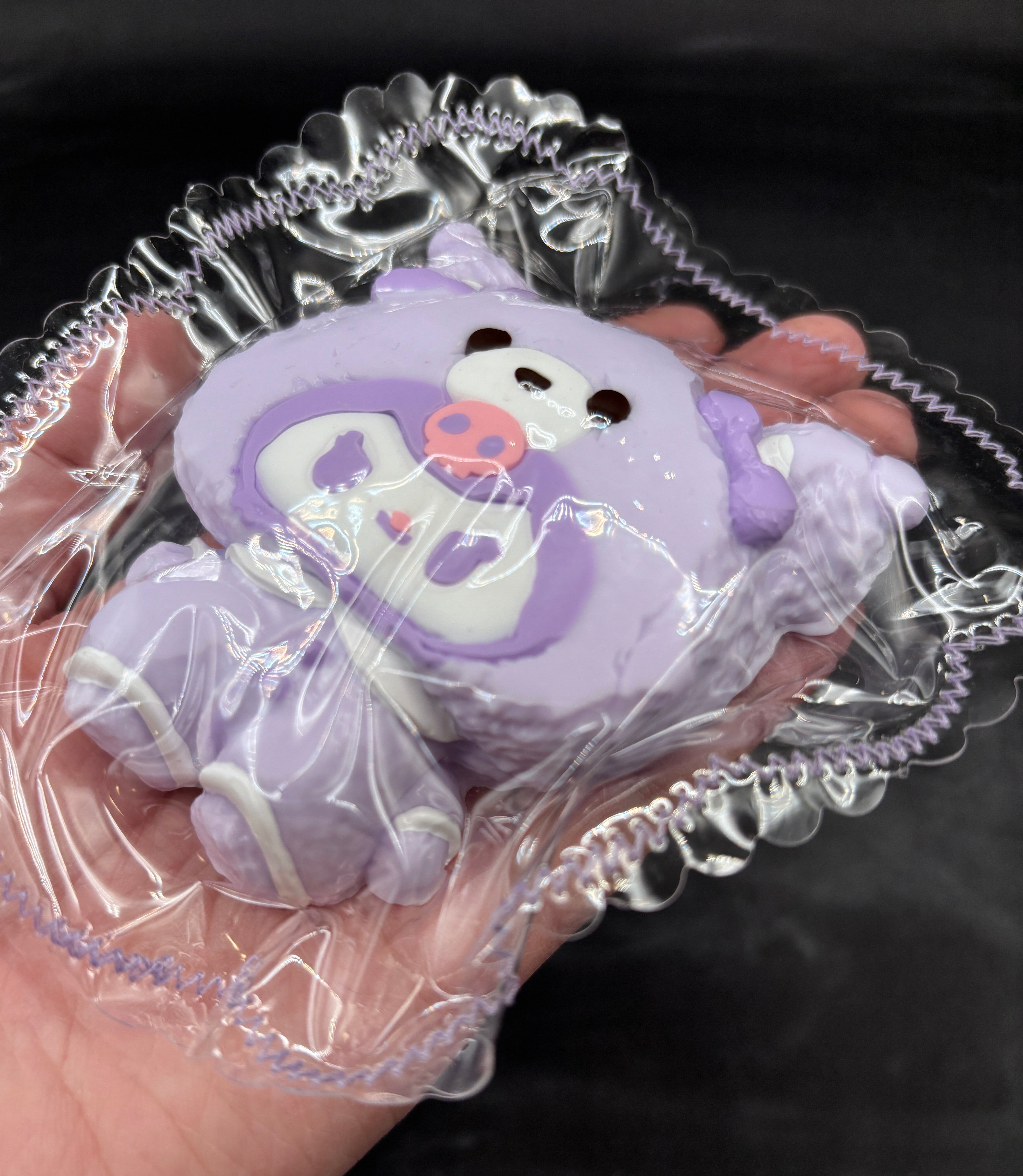 Cute purple KK pajamas Taba Squishy Toy