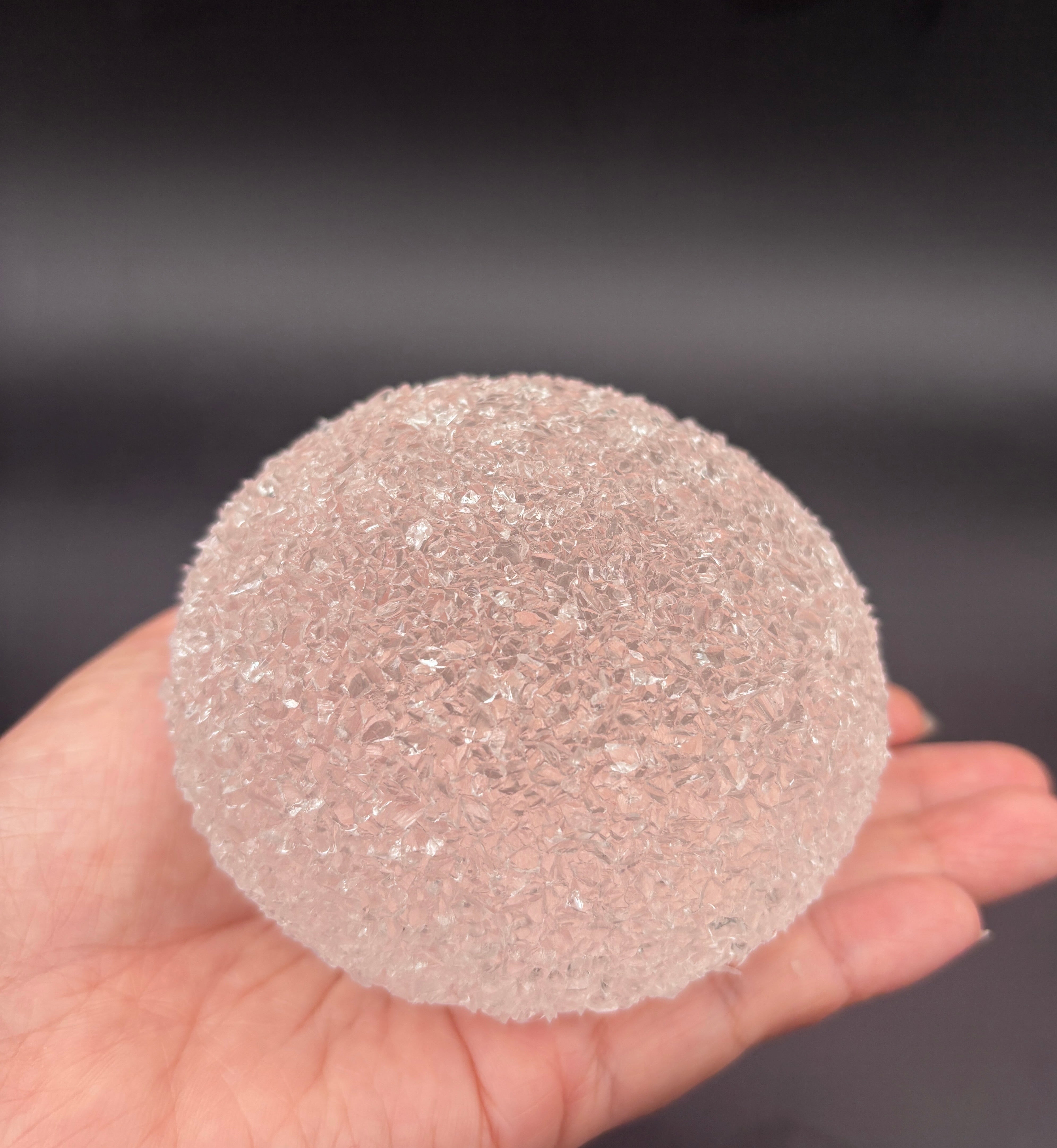 Large jumbo clear crushed ice taba crunchy soft Taba Squishy Toy