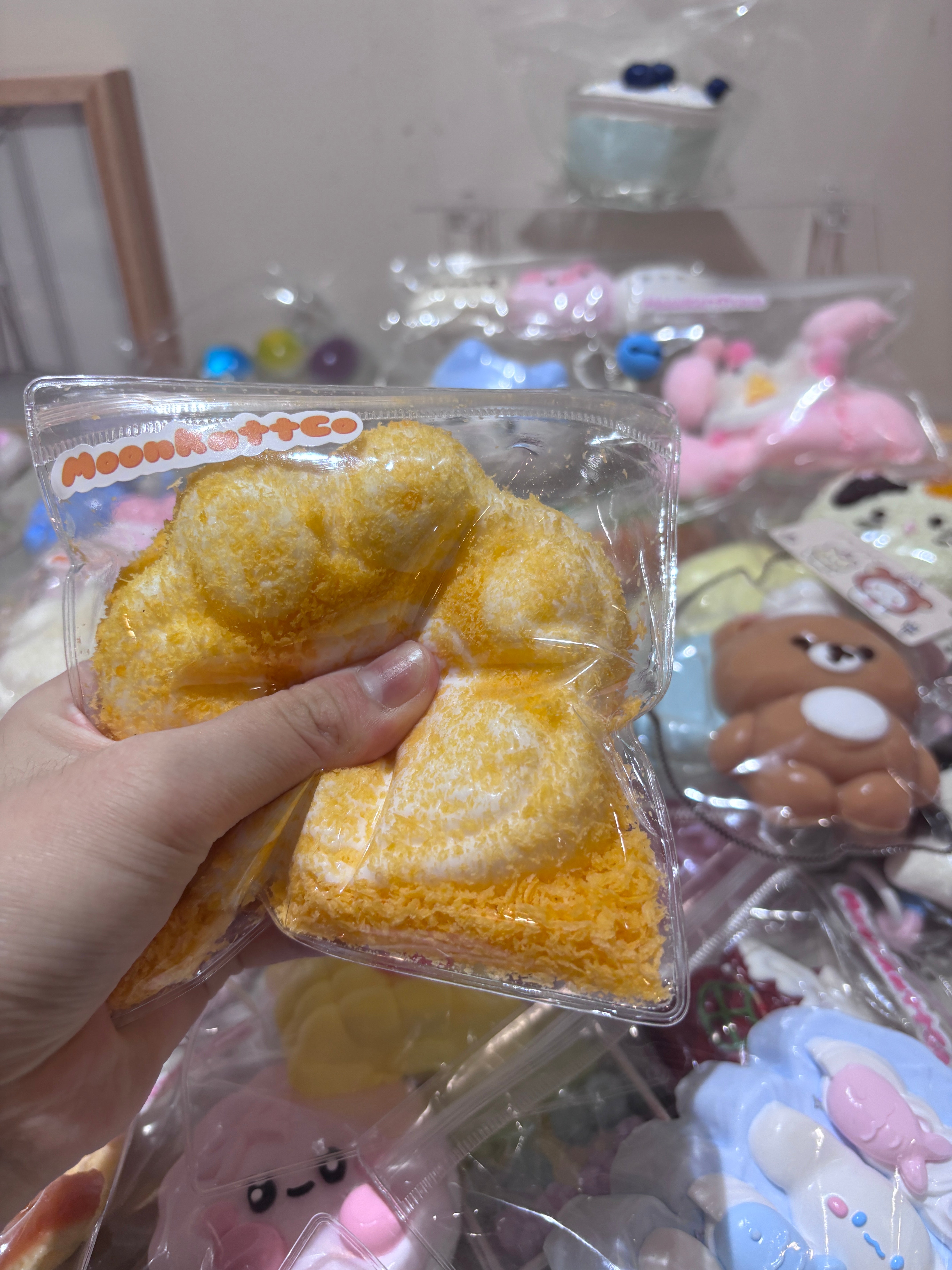 Yellow Cat Paw Taba Squishy Toy