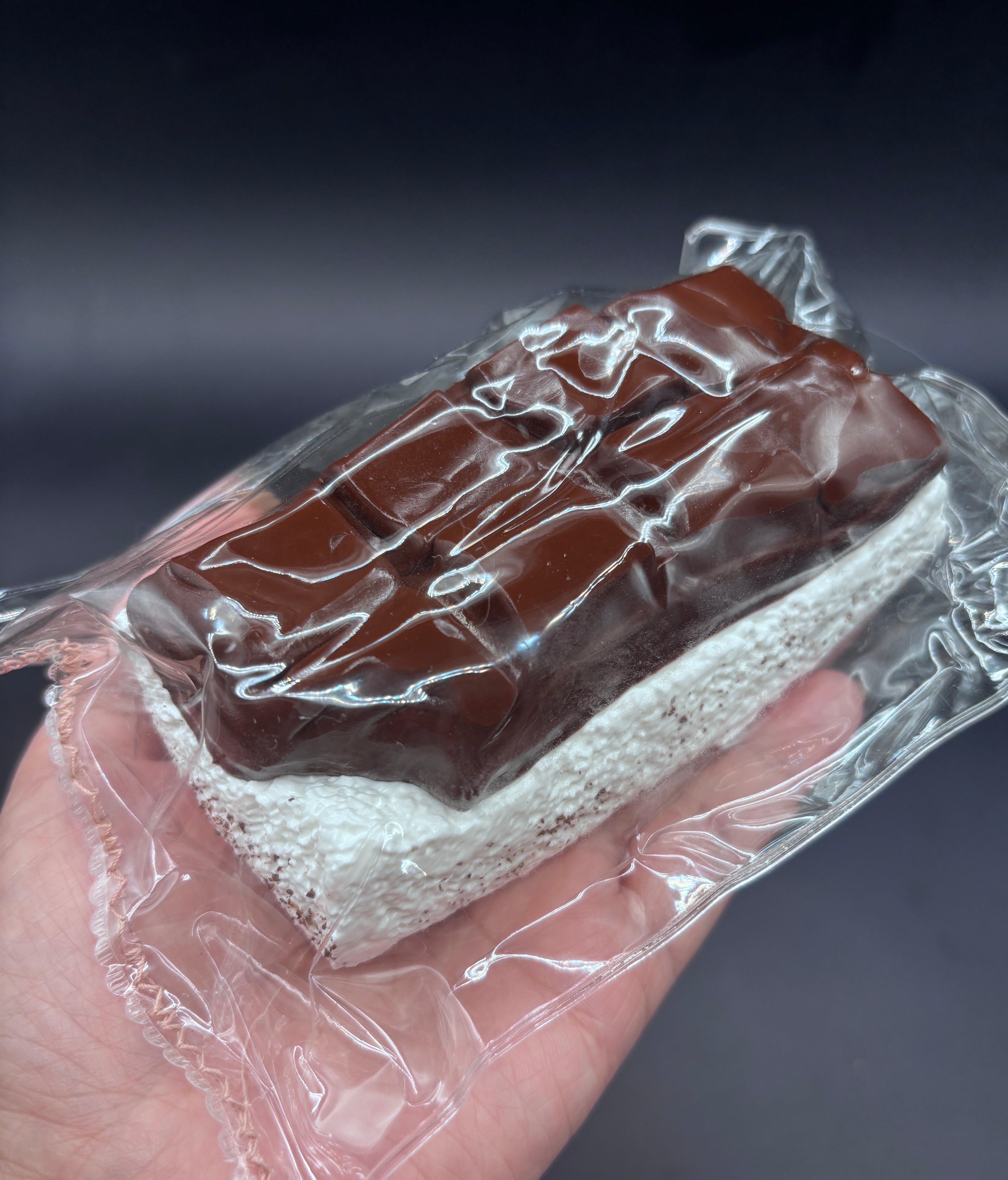 Large soft chocolate bar cake taba squishy