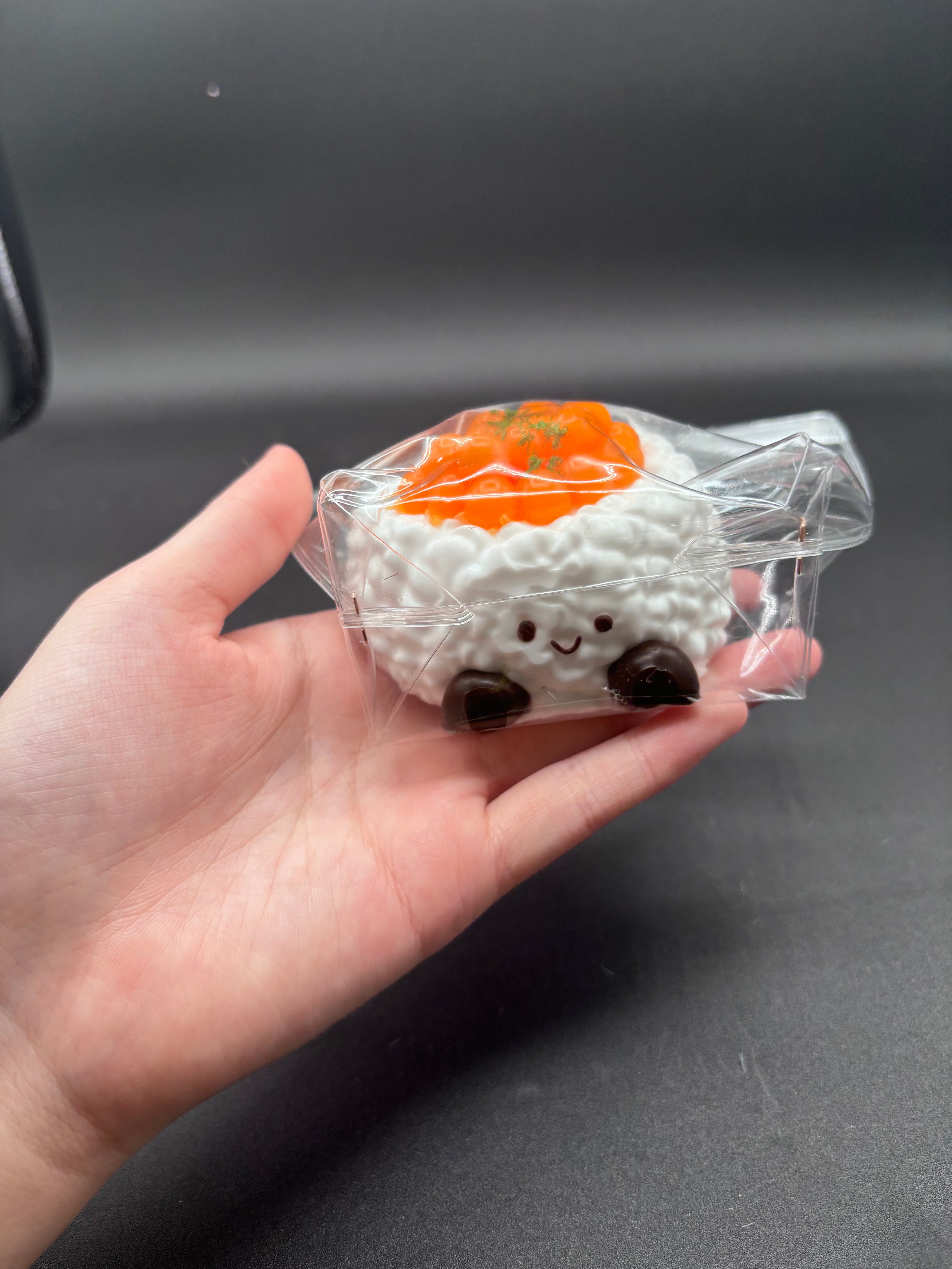 JC Salmon Roe Sushi Taba Squishy Toy