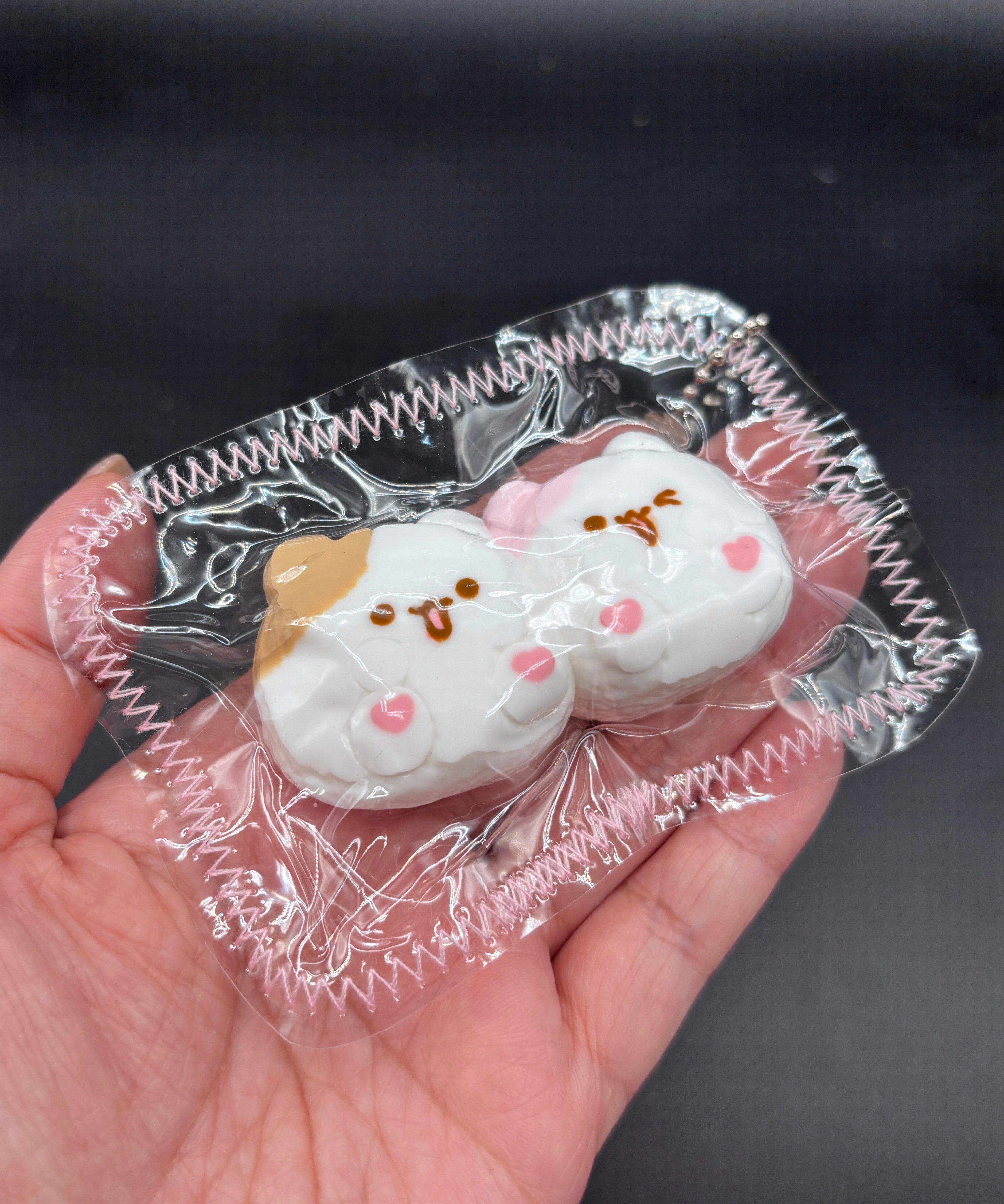 Pack of 2 melody and piano keychain soft taba squishy (random color choice)