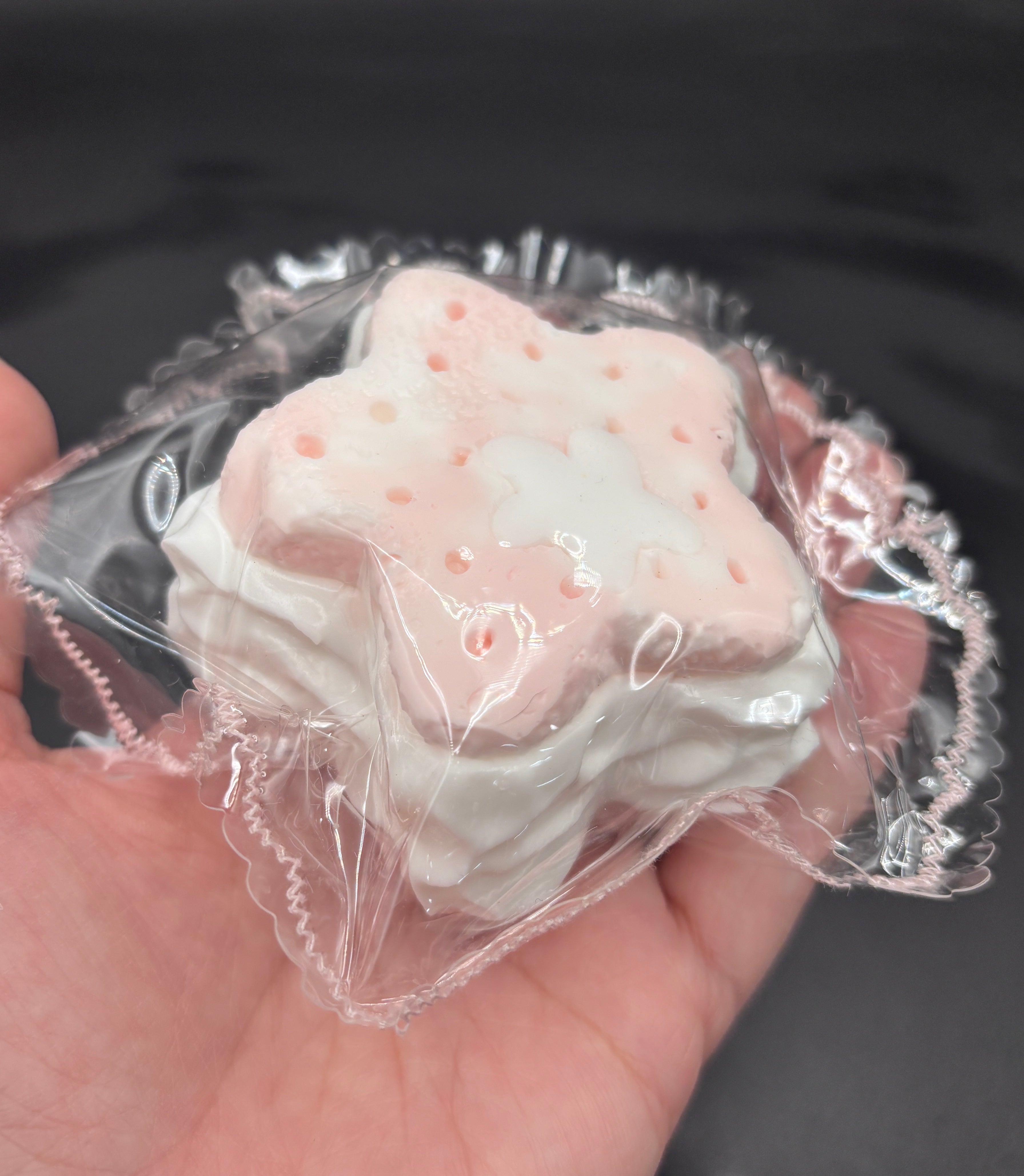 Super soft pink star cake Taba Squishy Toy