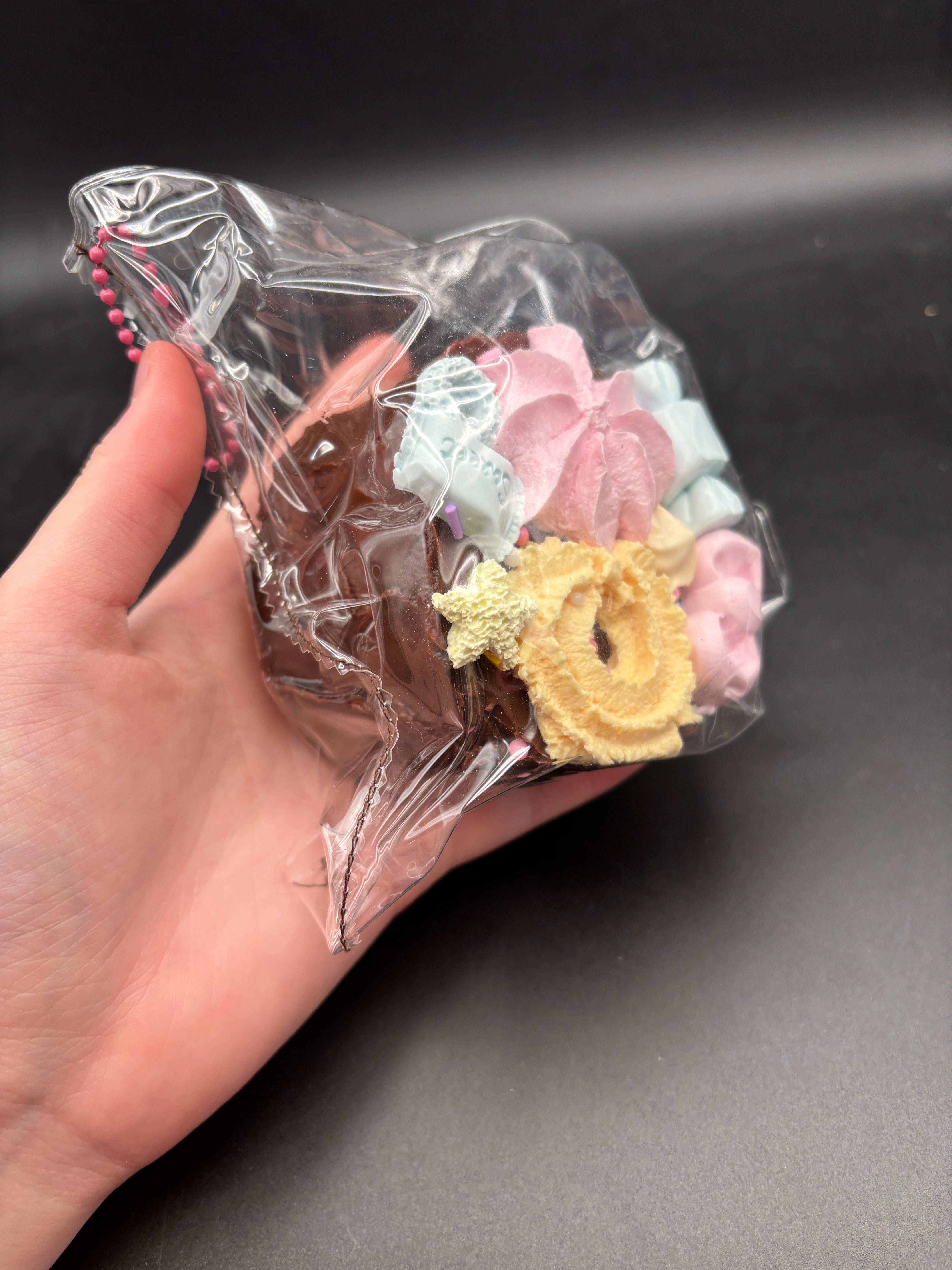 Large chocolate biscuit cake taba squishy