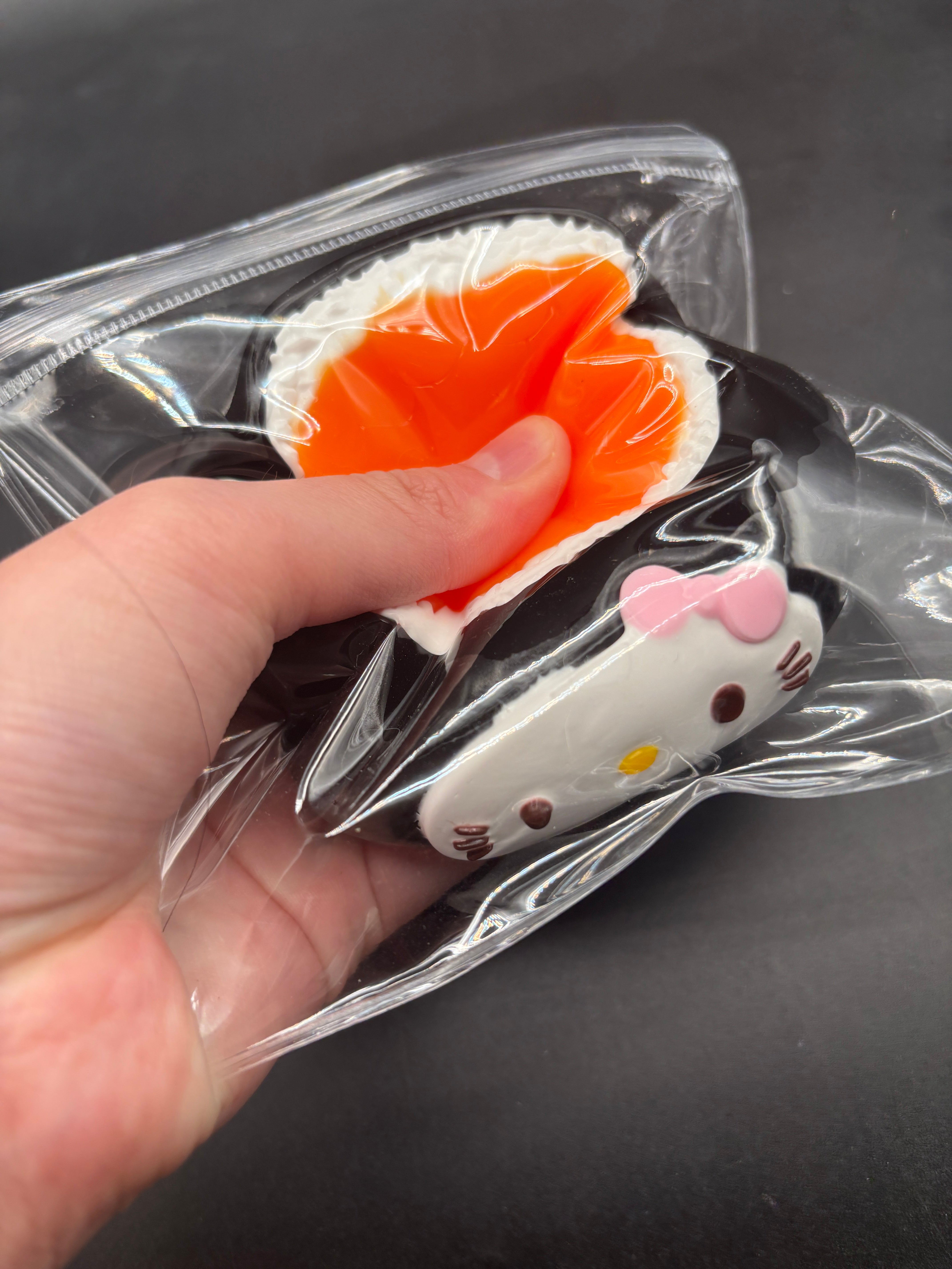 Kitty sushi detailed soft and realistic taba squishy