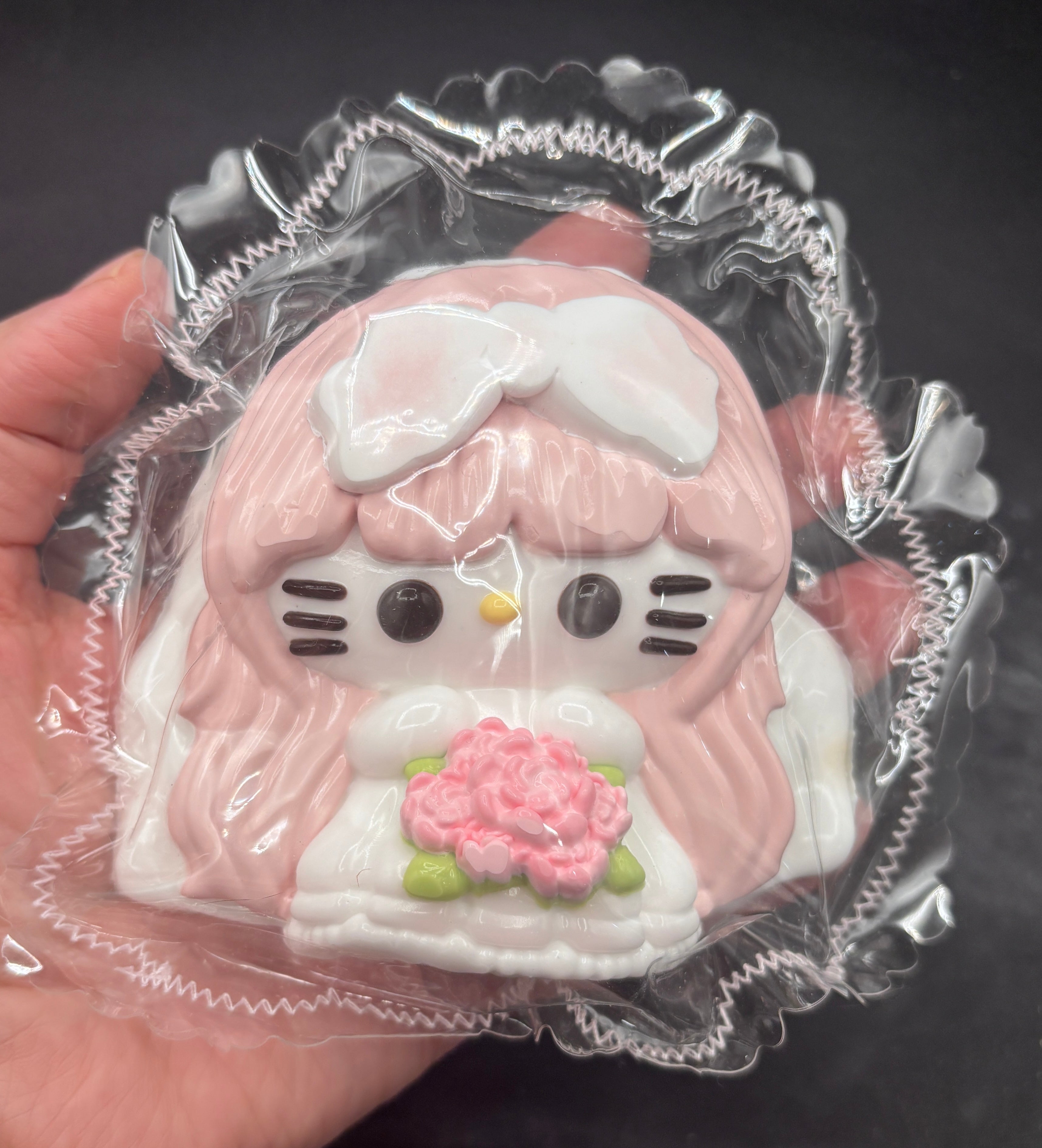 HK bridal maid with flowers (pink or purple) Taba Squishy Toy
