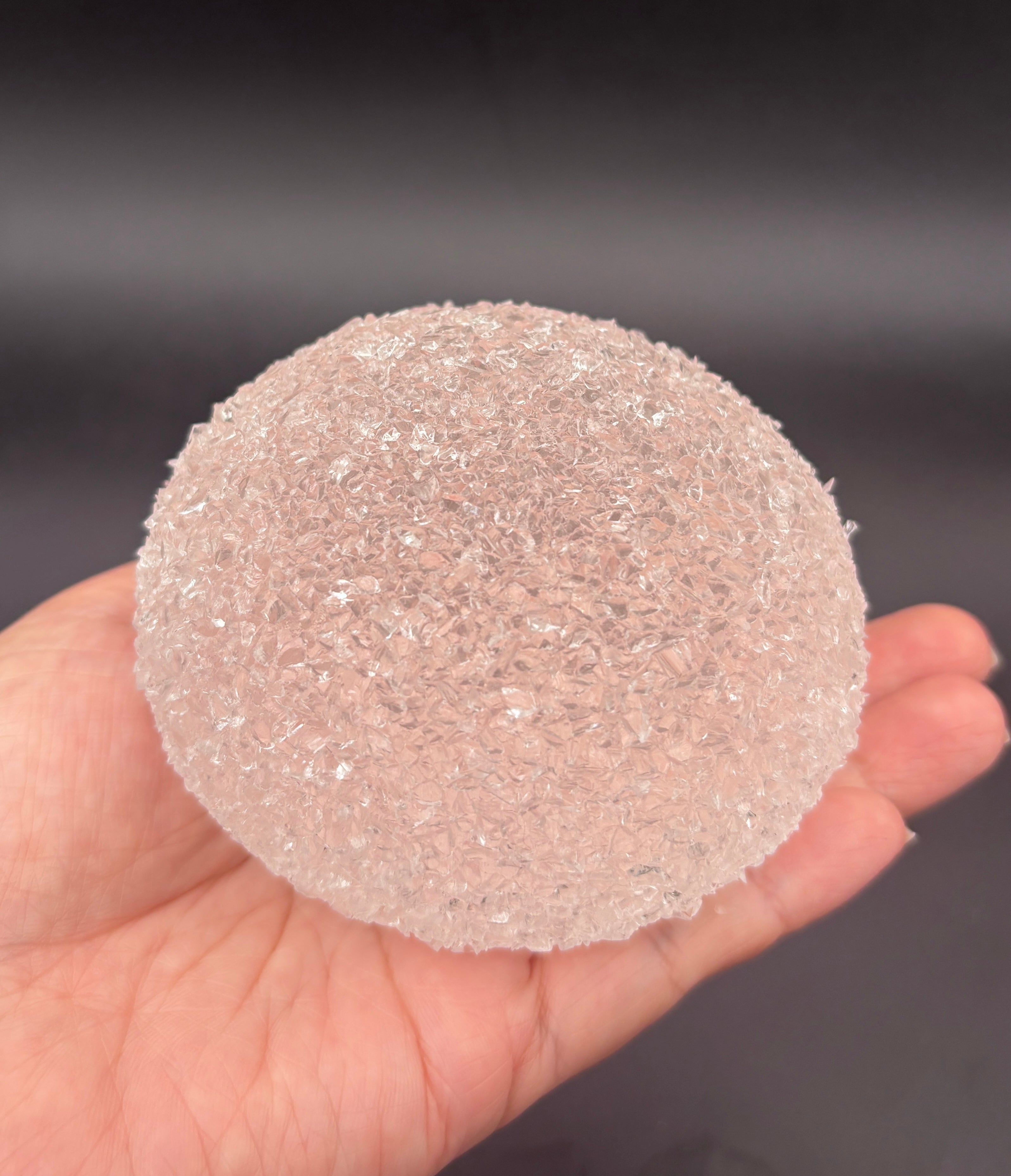 Large jumbo clear crushed ice taba crunchy soft Taba Squishy Toy