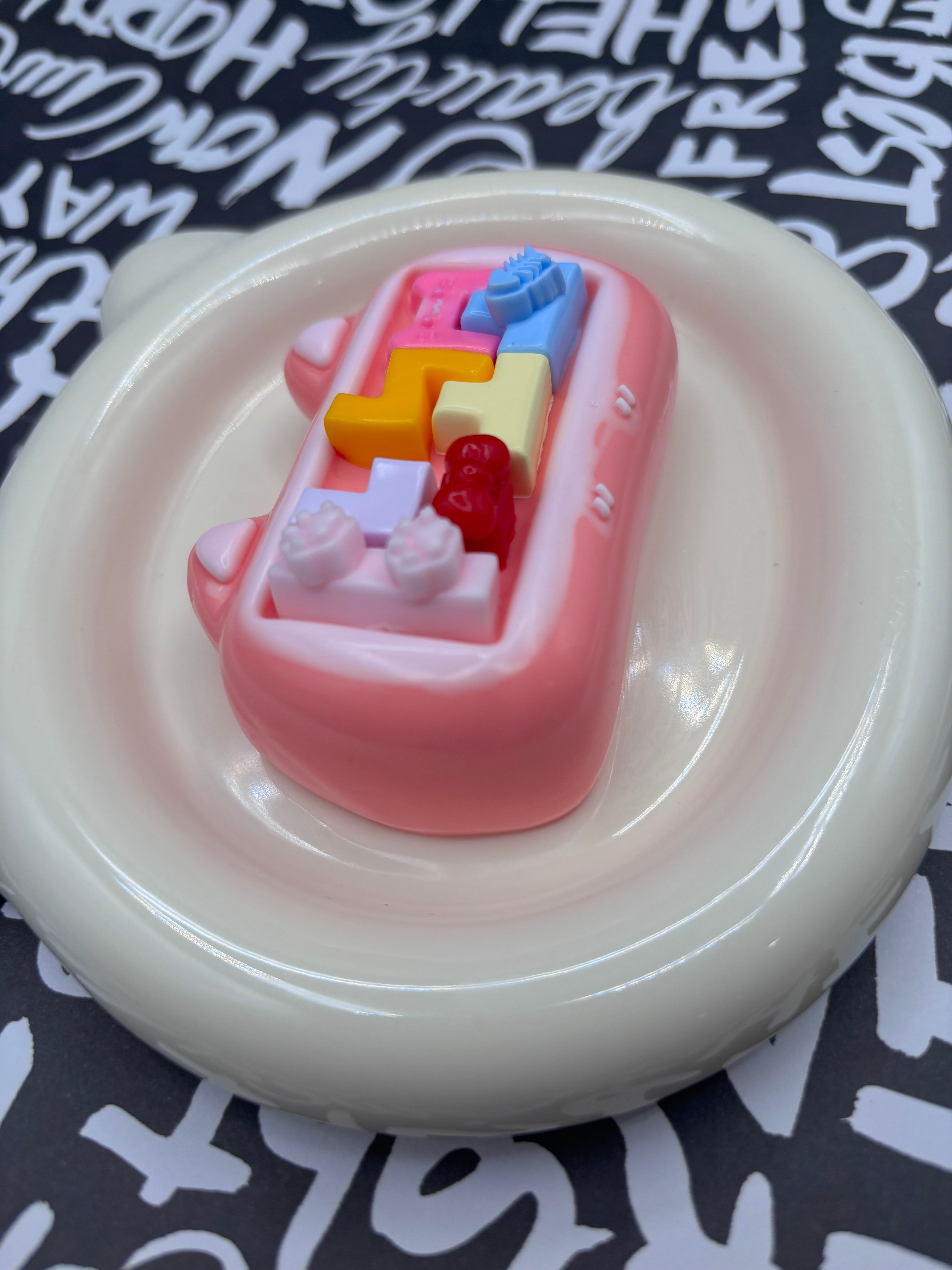 Kitty Video Game Tetris Taba Squishy Toy