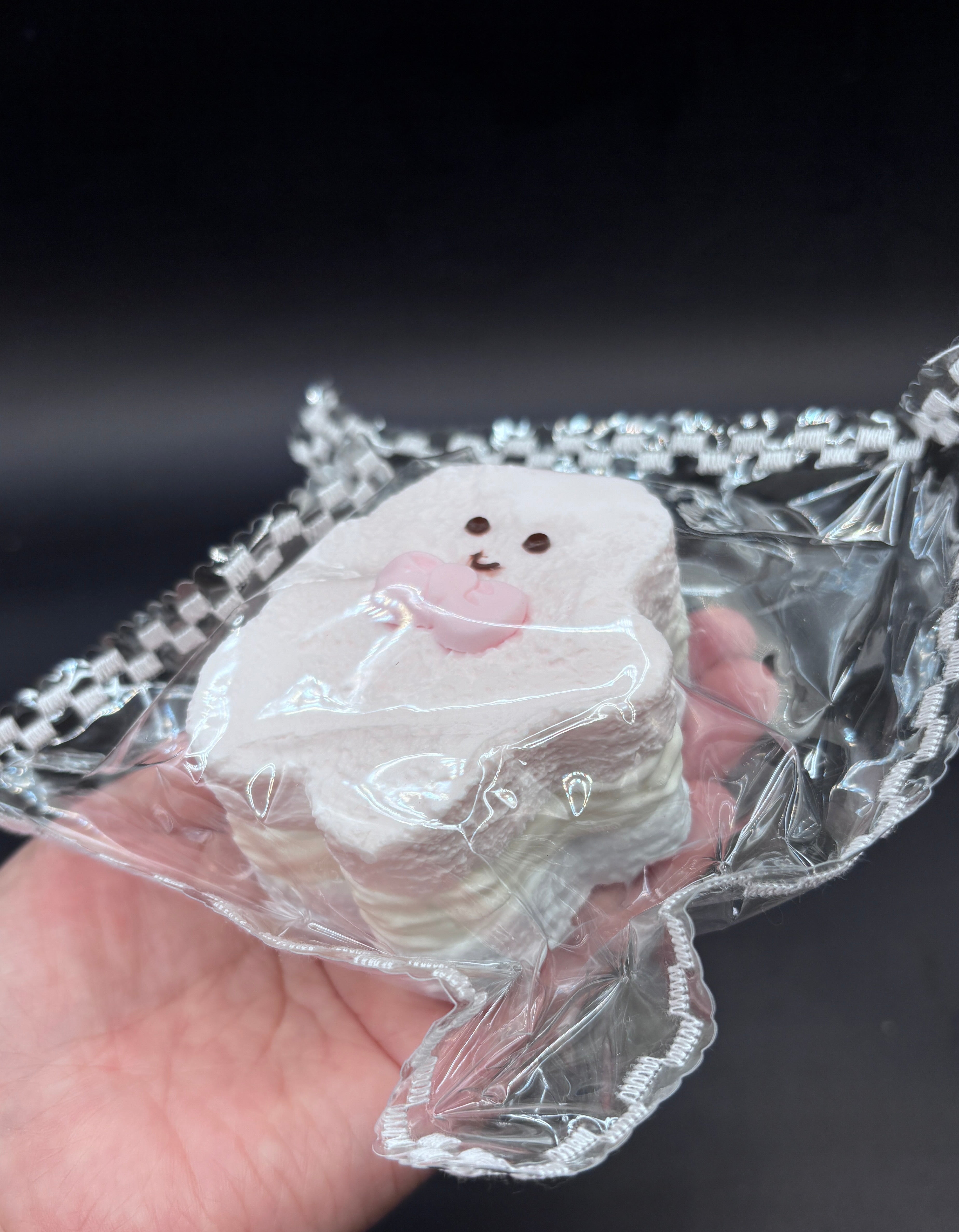 Frozen butter Pastel white gingerbread man soft 3 layered christmas