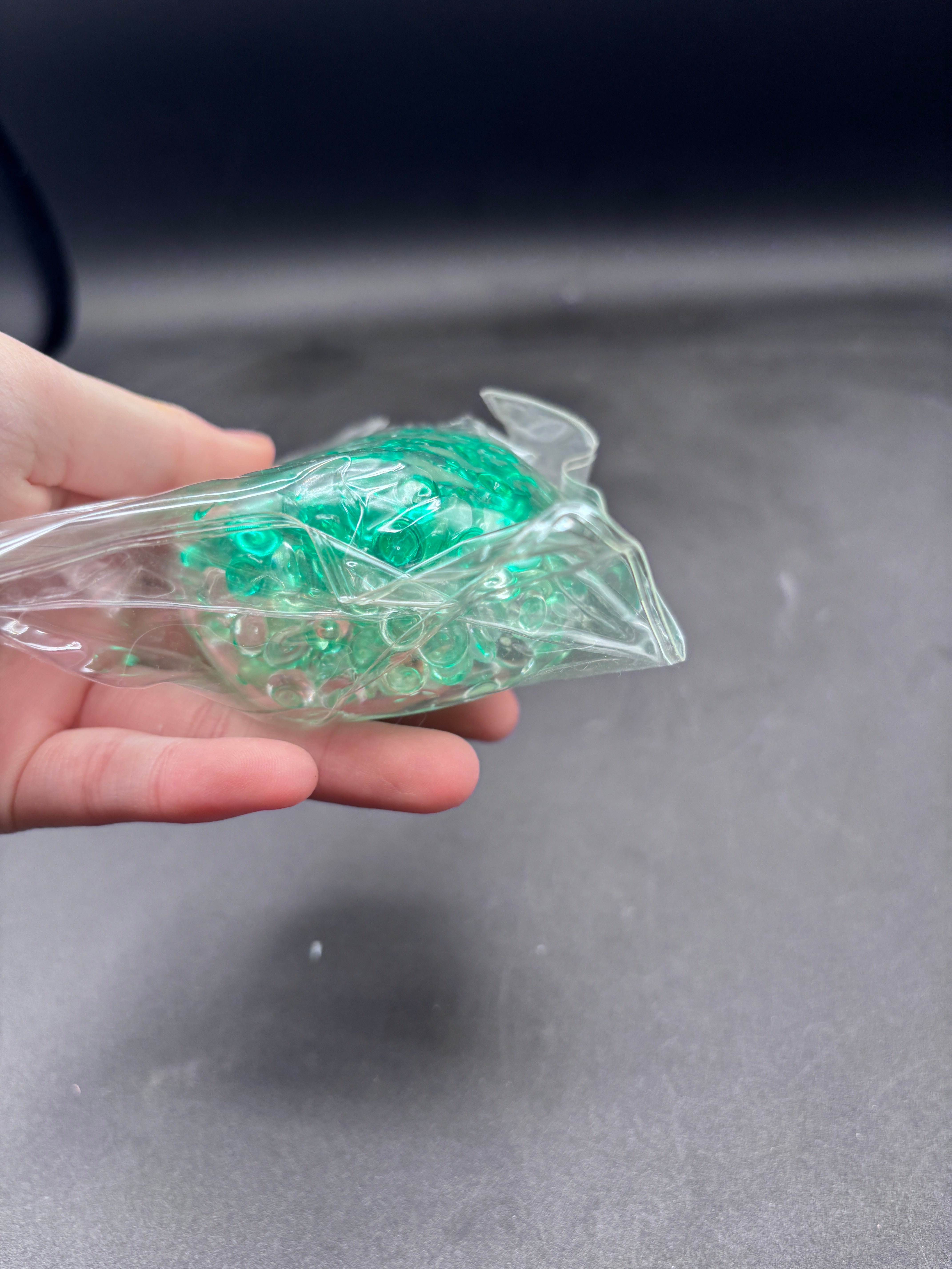Crunchy fish bead green ombre Stress Ball
