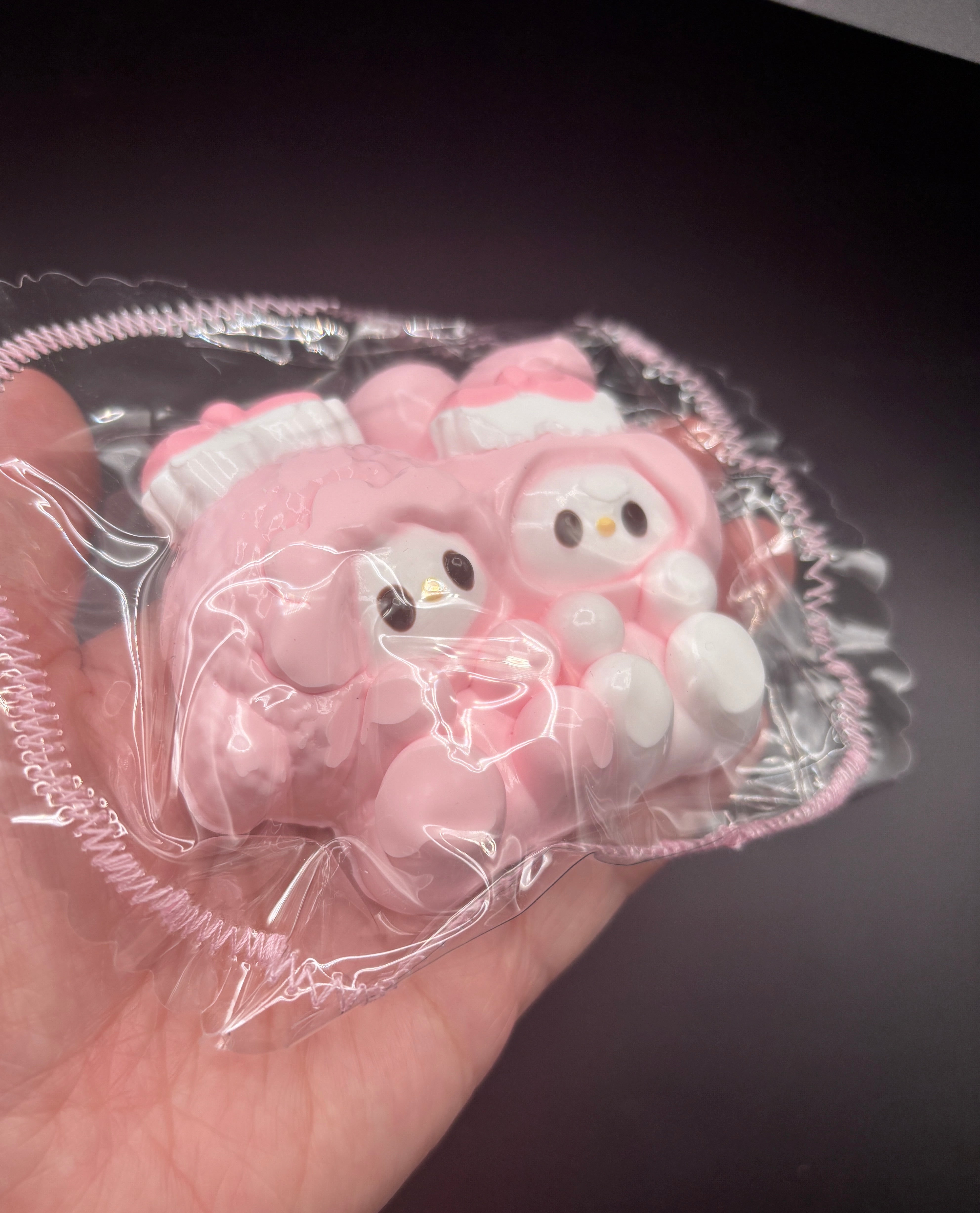 Pack of 2 my melody+sweet piano cute Taba Squishy Toy