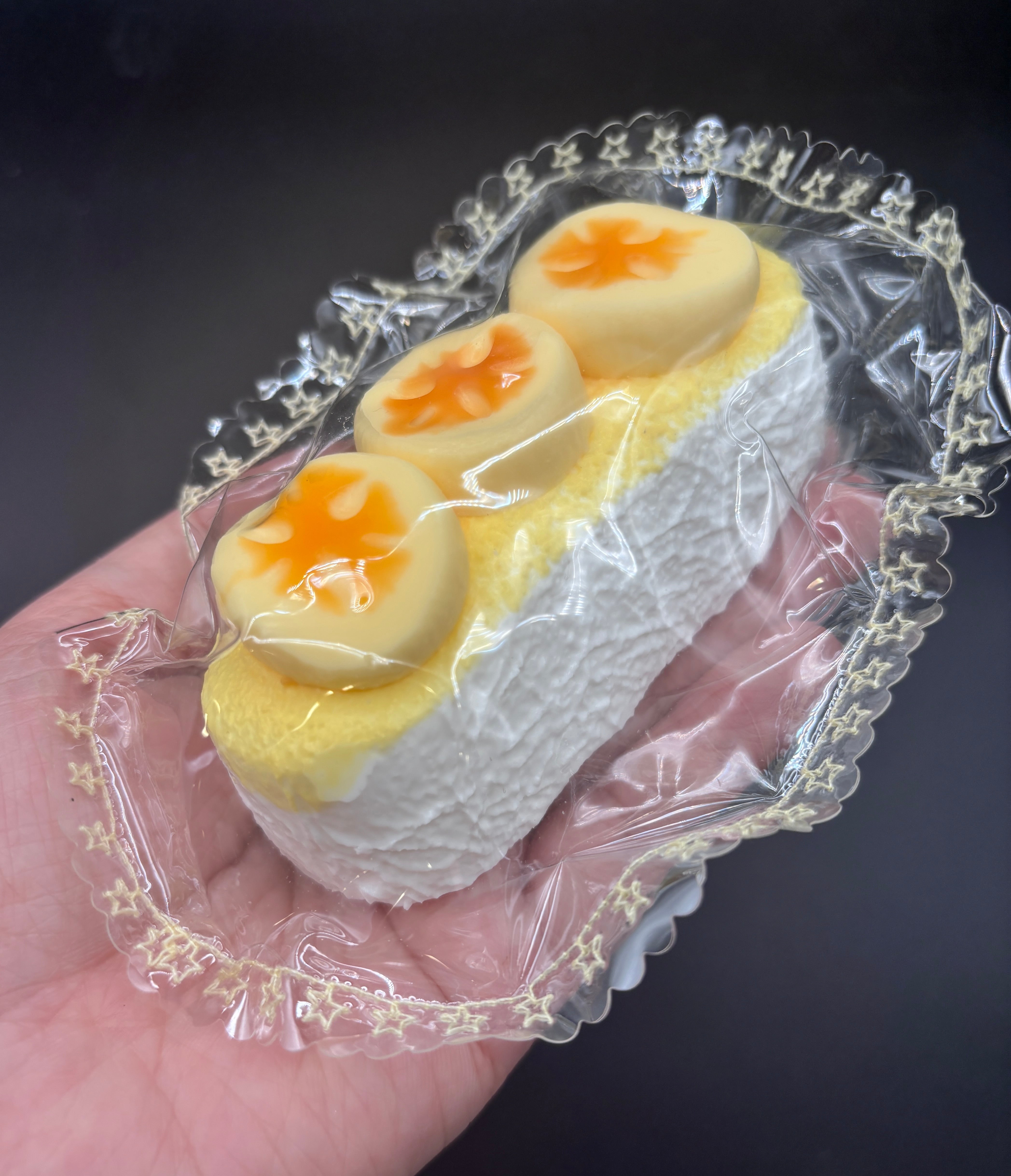 Detailed banana cake Taba Squishy Toy