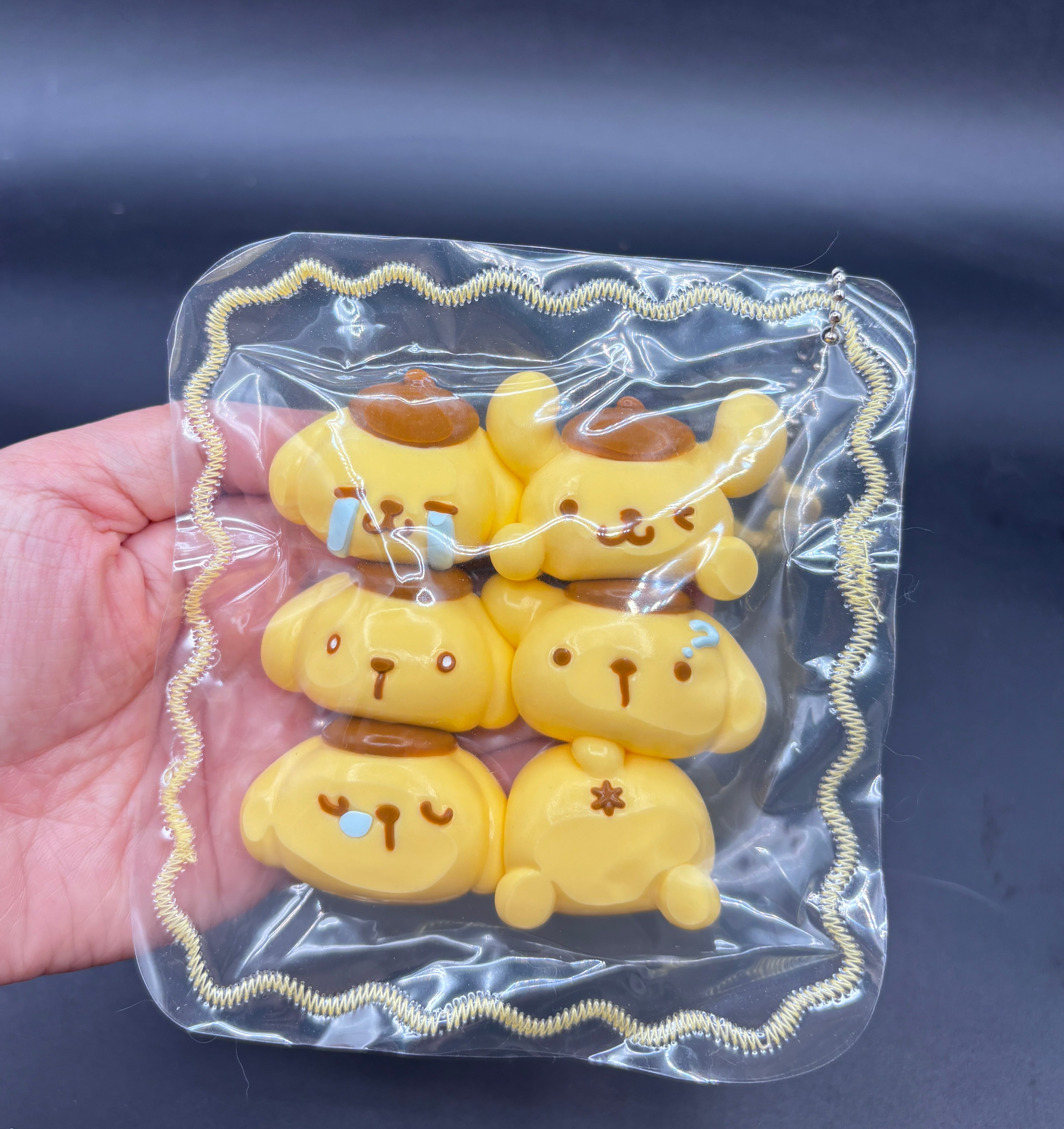 Pack of 6 pompompurin emojicons cute soft large taba squishy