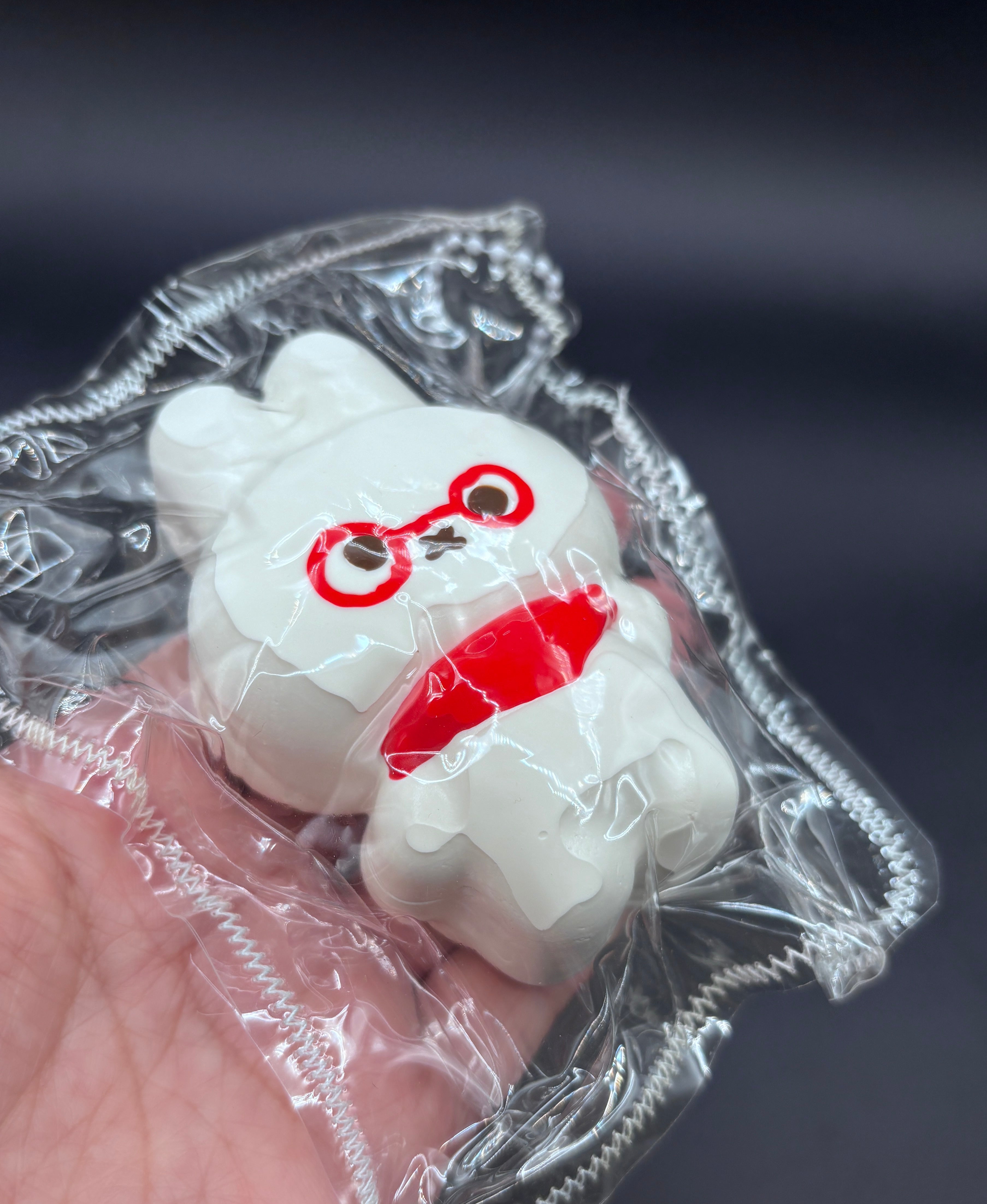 Cute red outfit in a Miffy with glasses  taba squishy