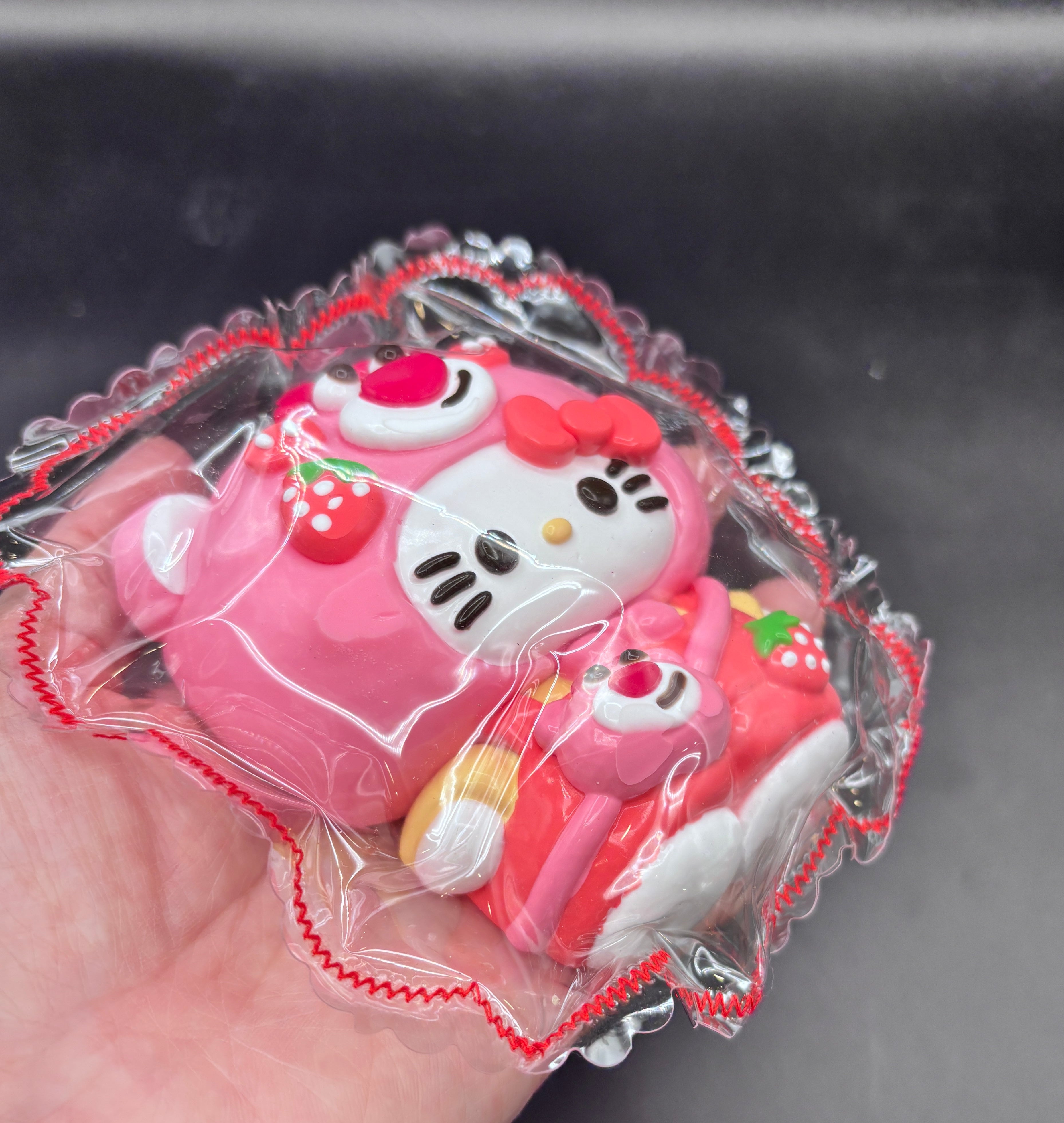 Large soft detailed cute lotto strawberry Taba Squishy