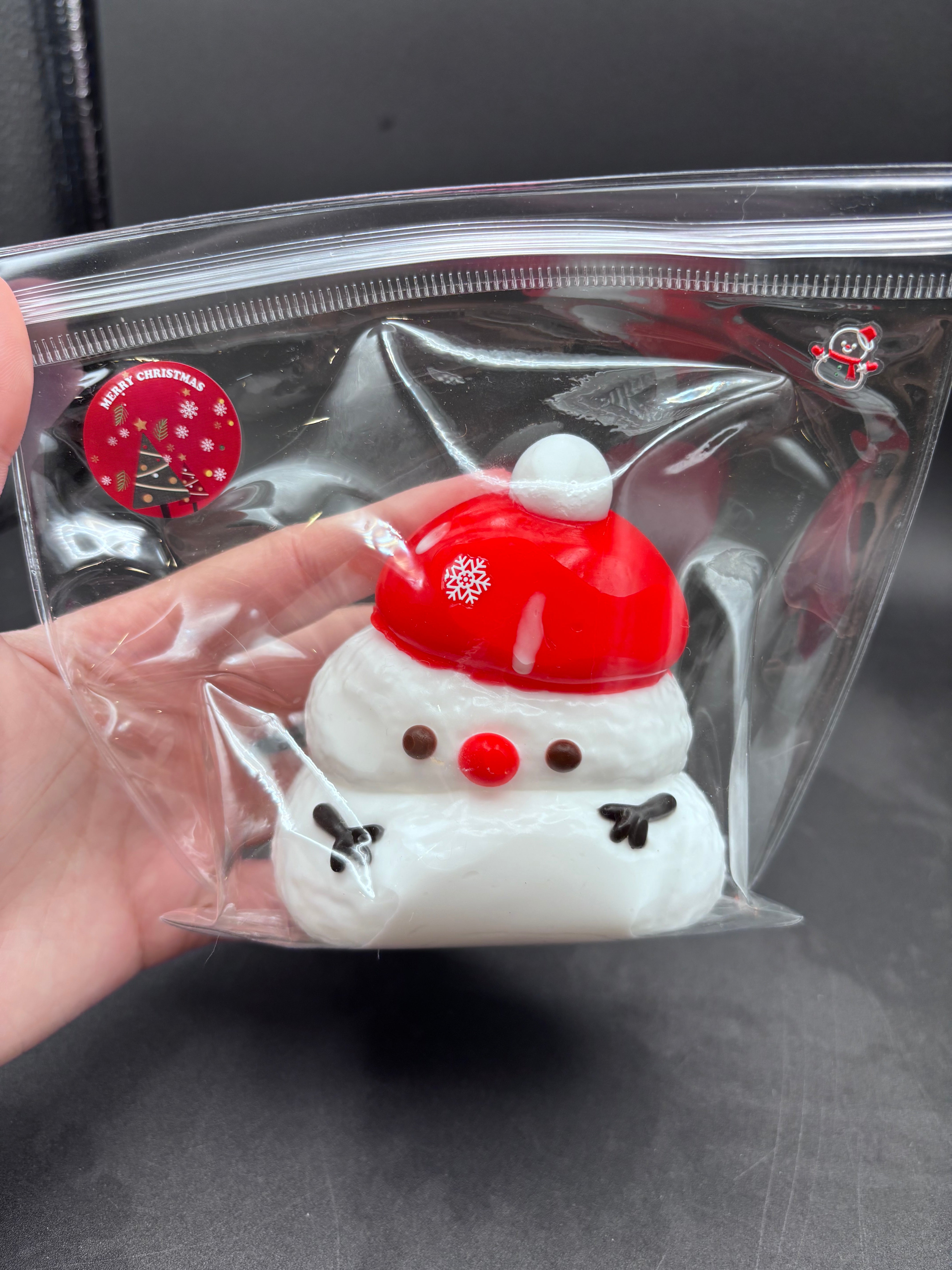 Christmas Snowman Taba Squishy Toy