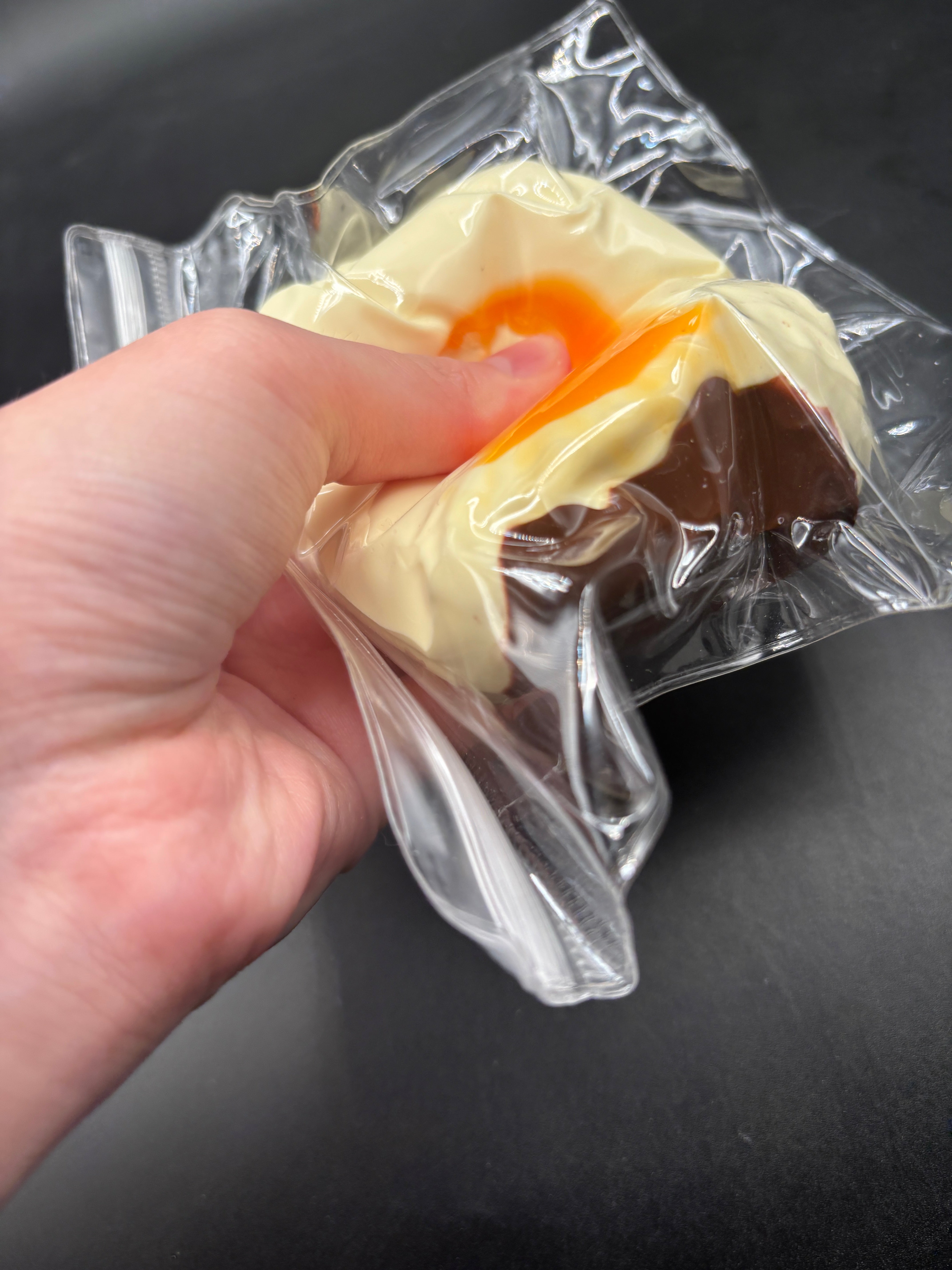 Roasted chocolate bun Taba Squishy Toy