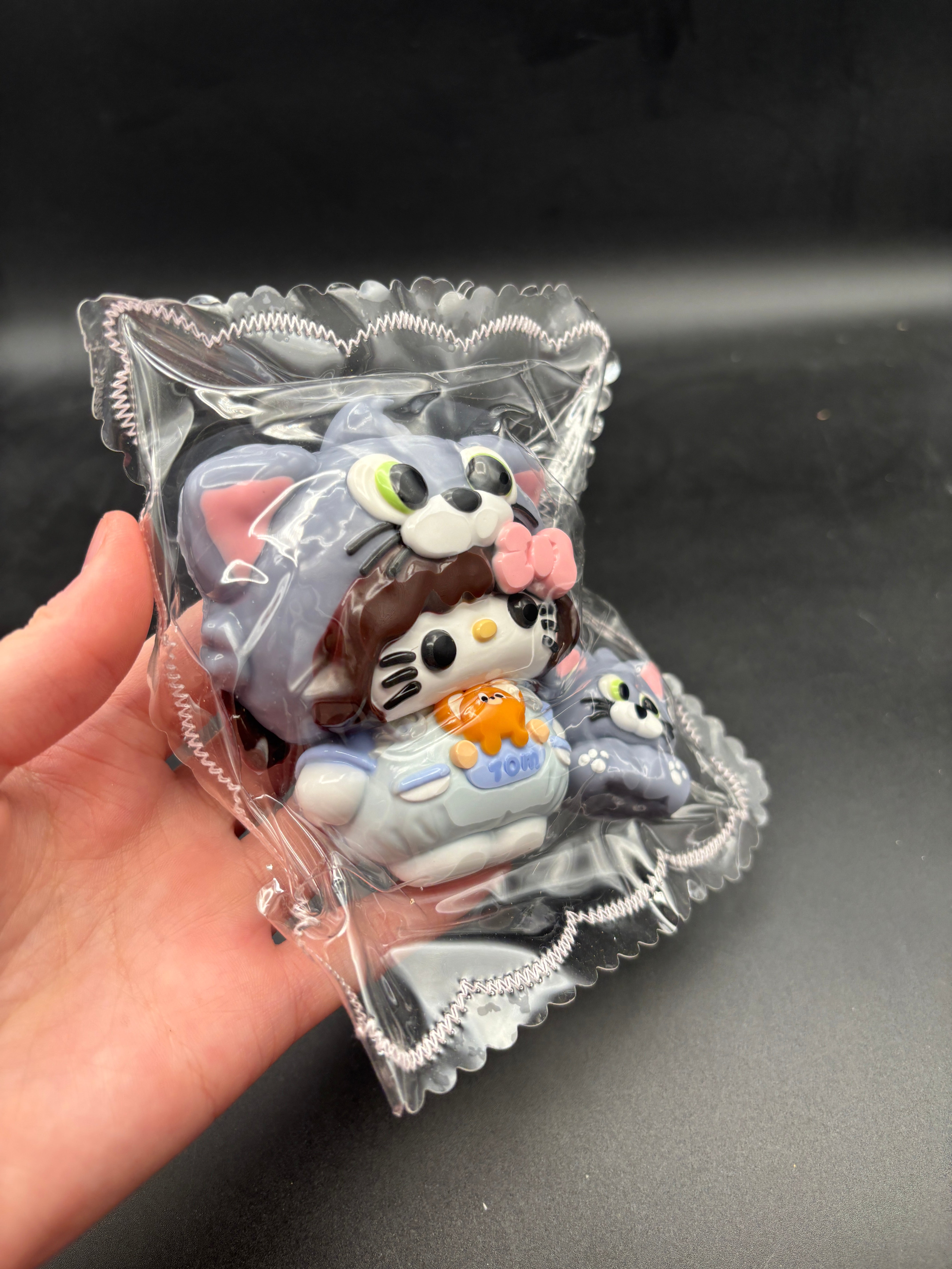 Cute Tom x Kitty soft taba squishy detailed