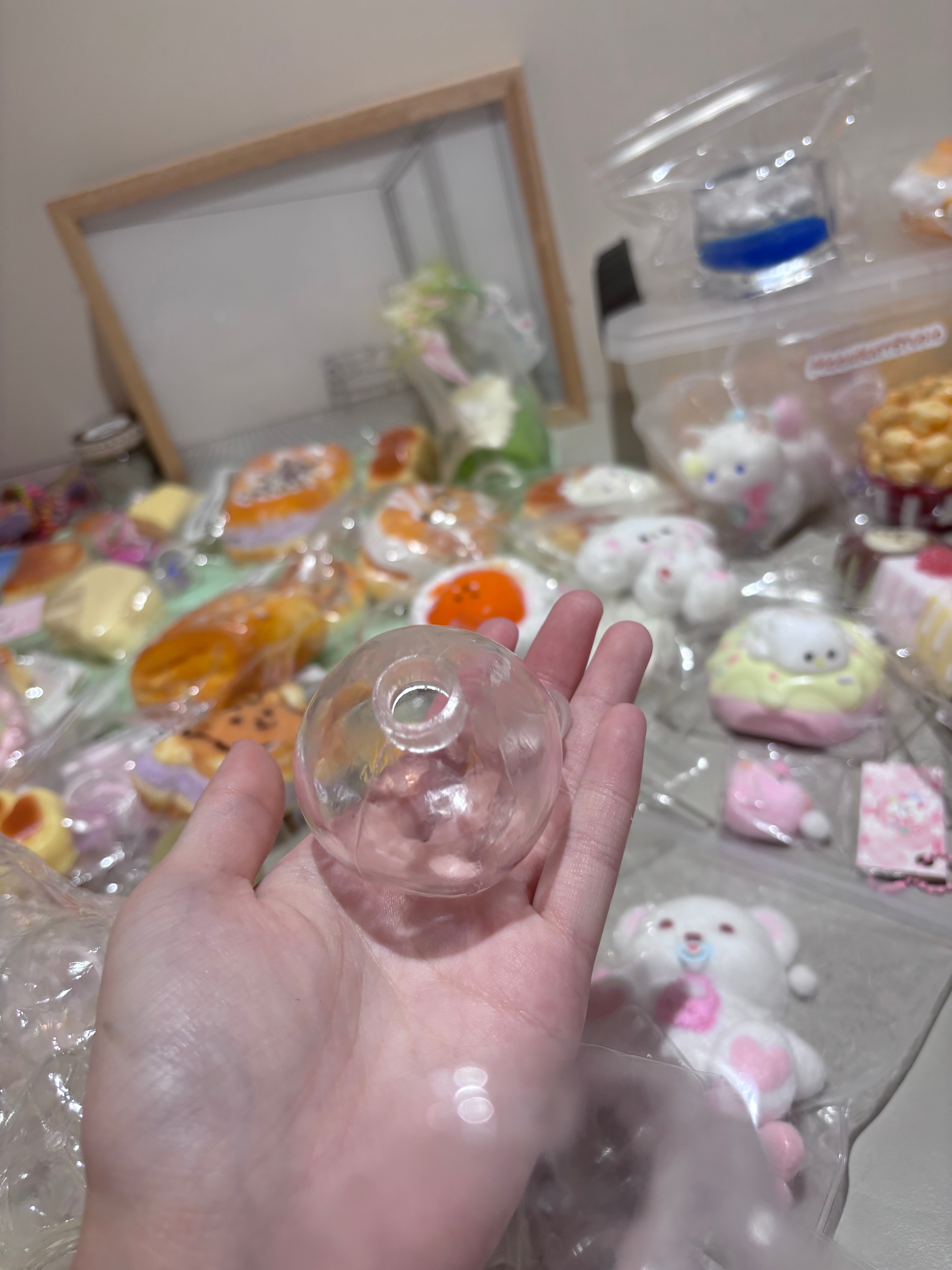 Clear Stress Ball Stress Relief Ball Toys, 10 pics ball skin