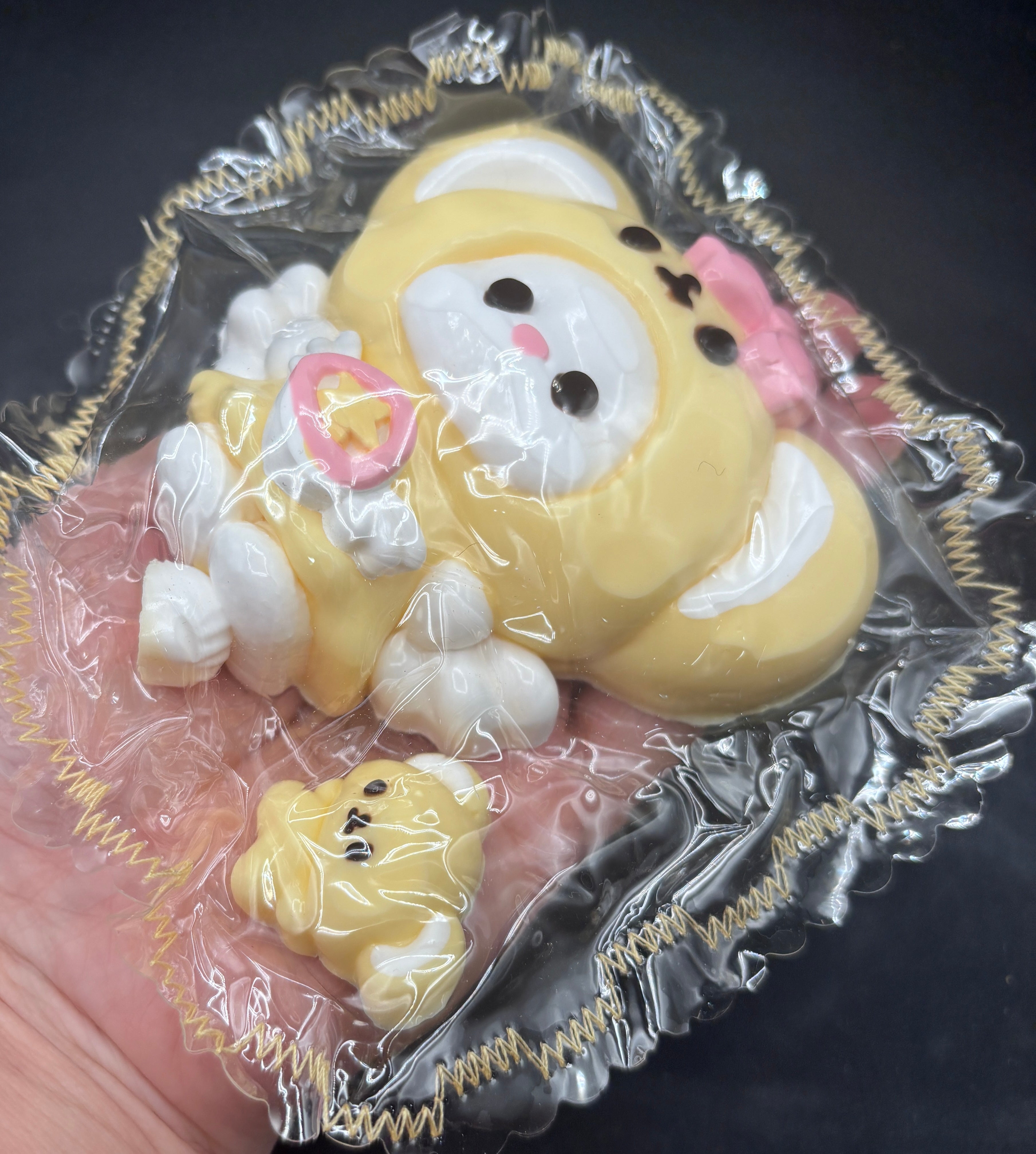 Cute lunar mouse with baby mouse soft Taba Squishy Toy