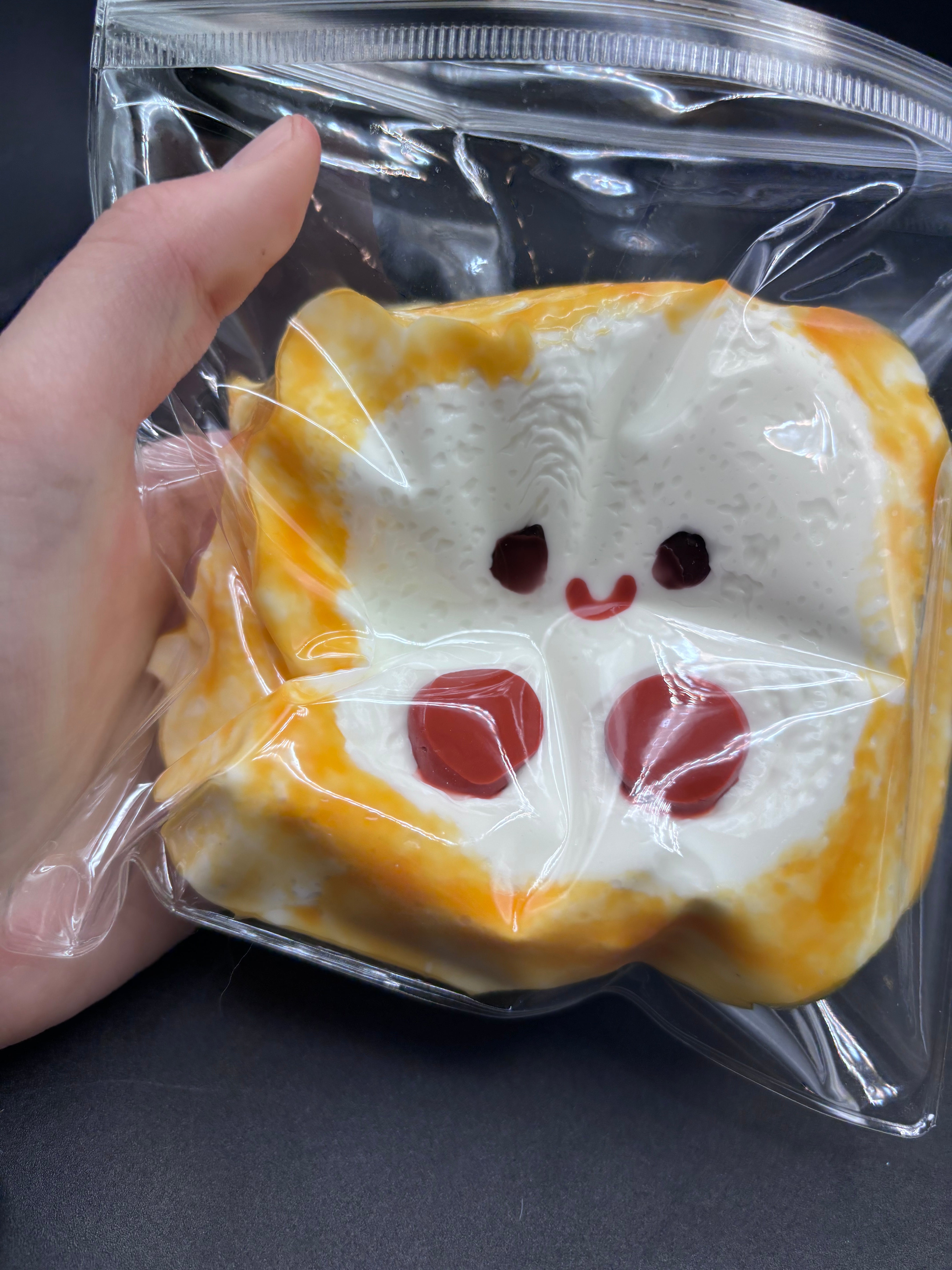 Large Toast White Bread Taba Squishy Toy