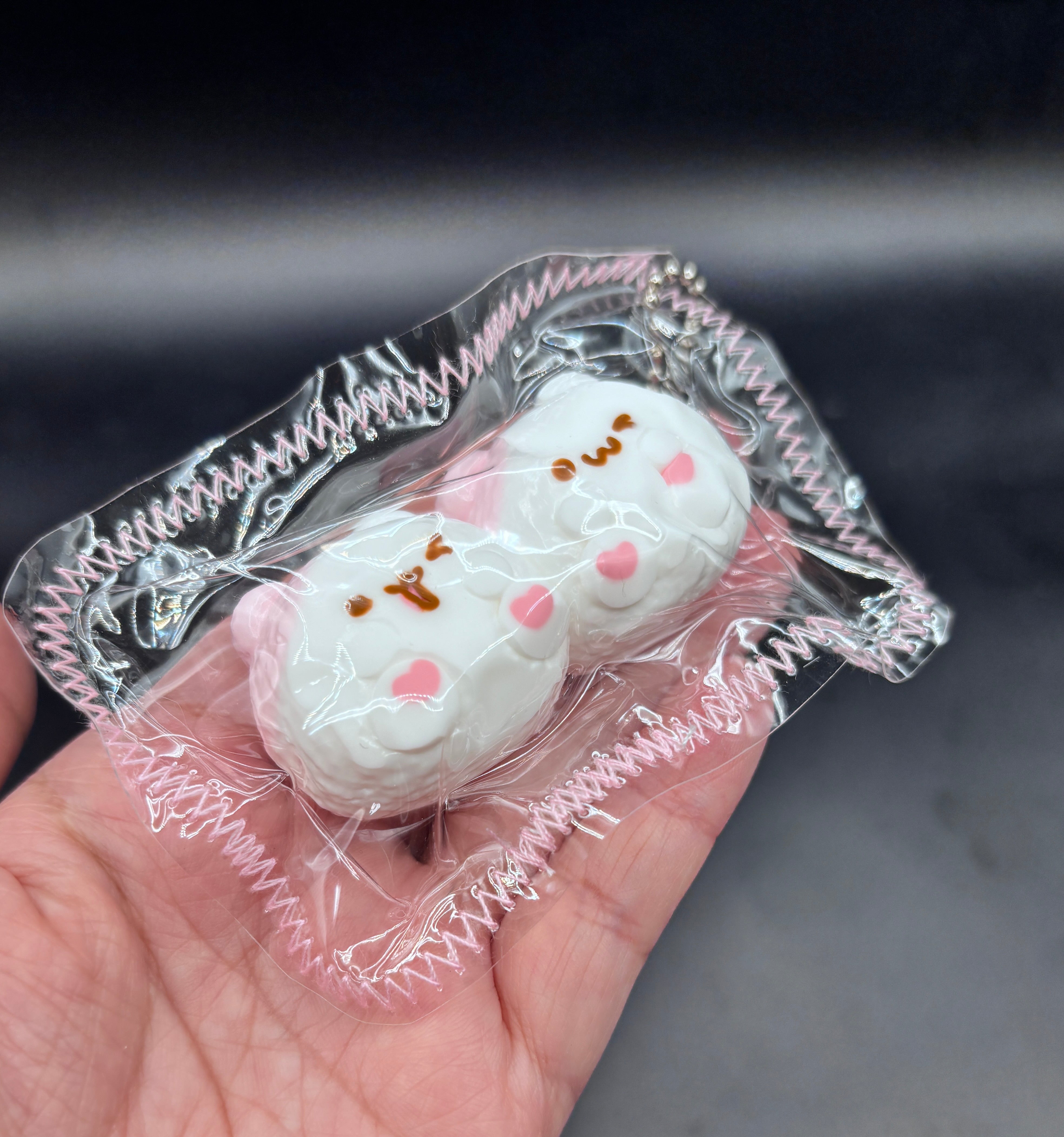 Pack of 2 melody and piano keychain soft taba squishy (random color choice)