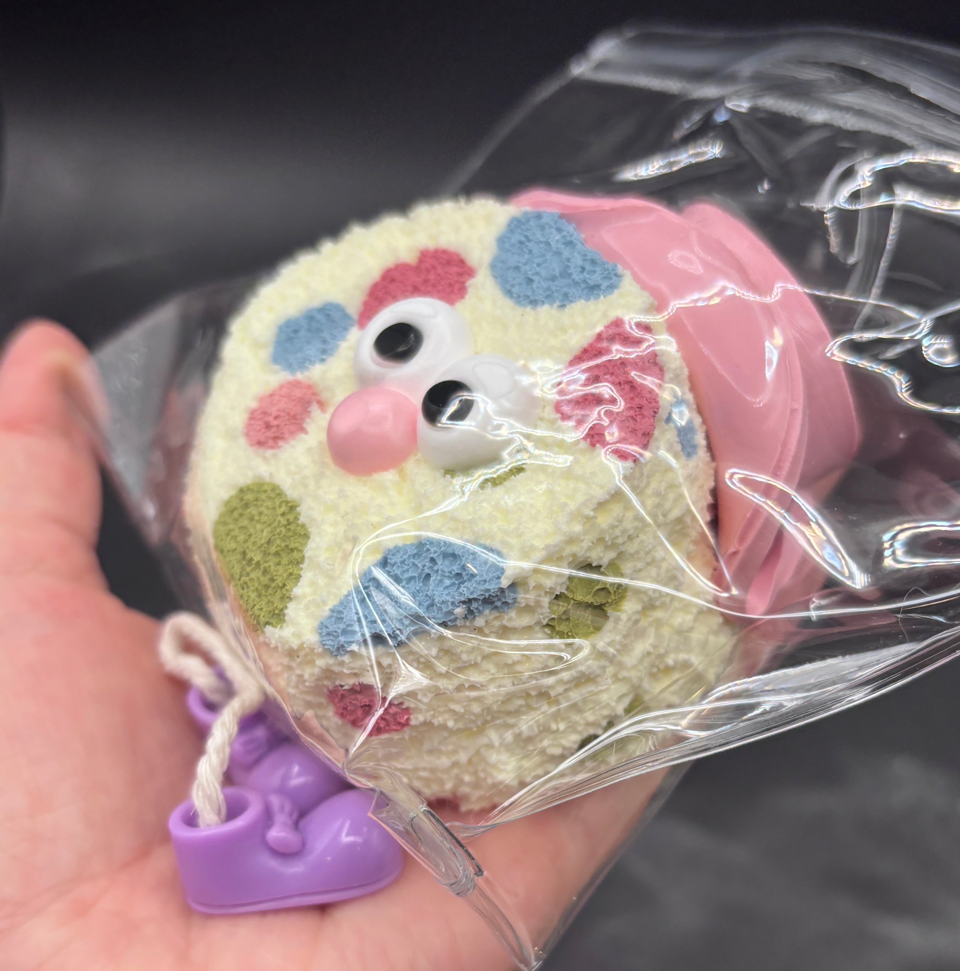 Circle cookie monsters pastel and m&m choco (choose 1) Taba Squishy Toy